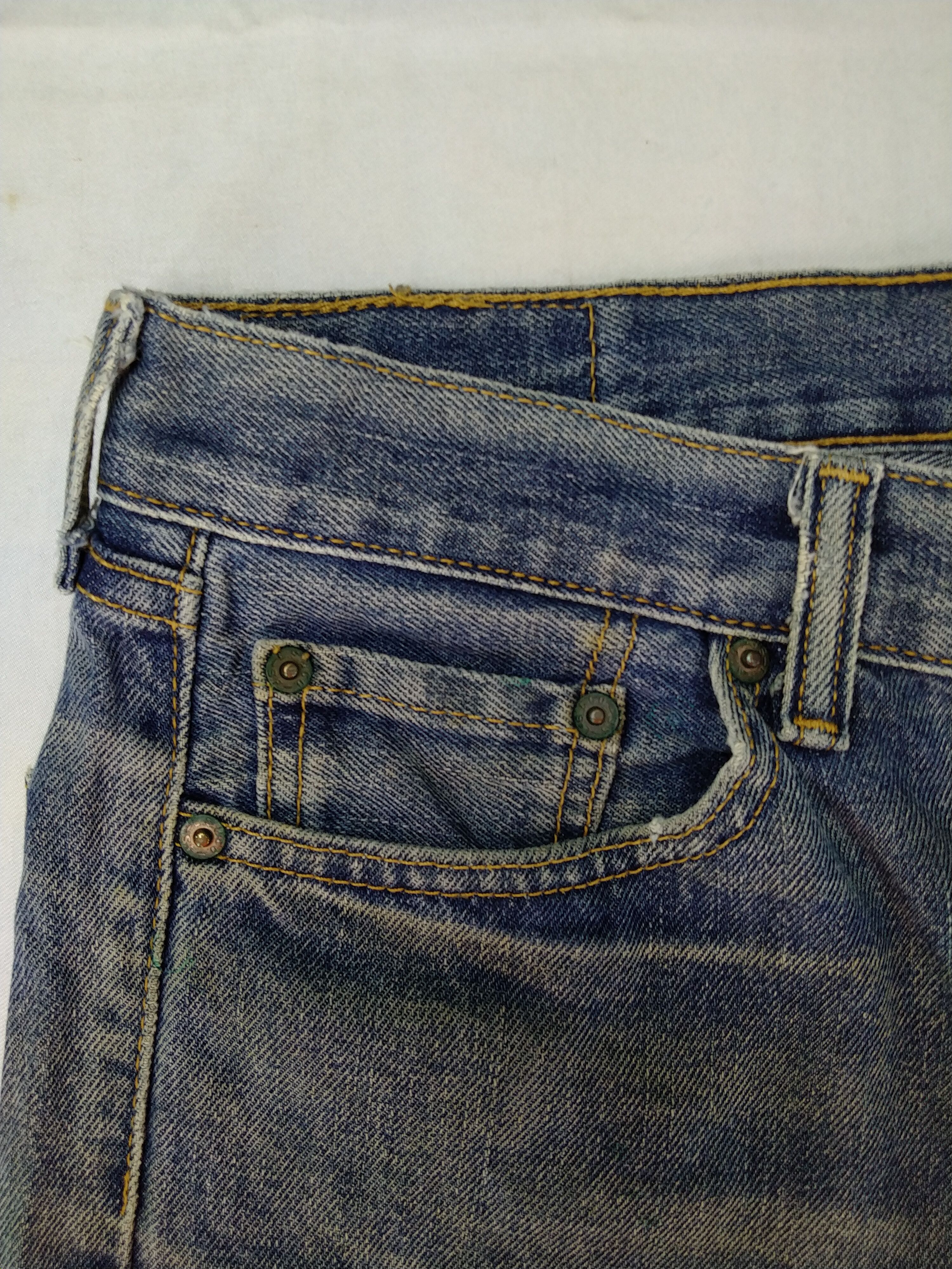Levi's Distressed Blue Vintage Levi's 505 Denim 31x29.5 -JN146 Size US 31 - 11 Thumbnail