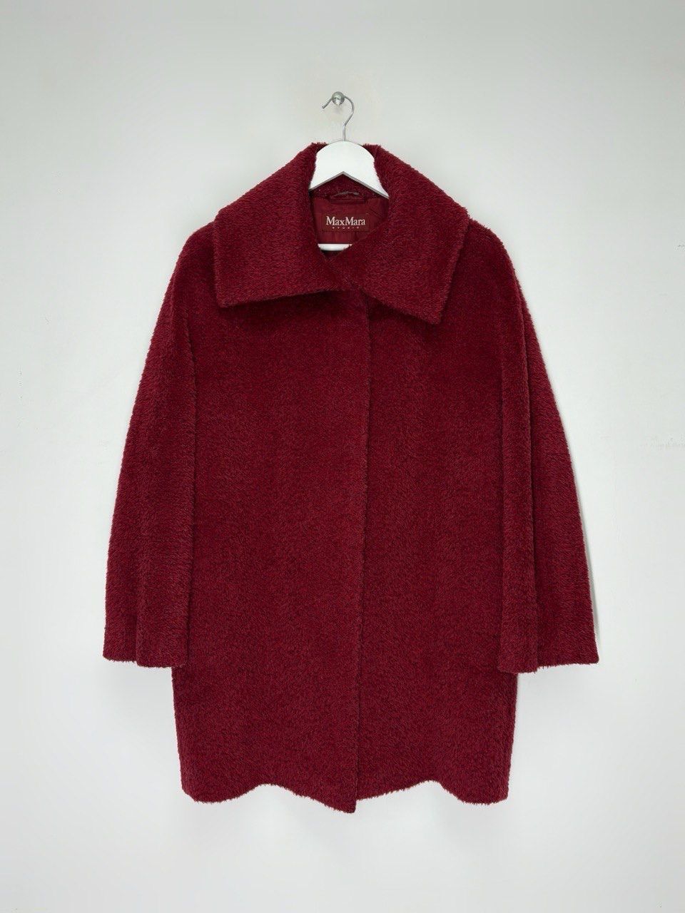 Max Mara Max Mara Studio Vintage Alpaca Wool Hot Red Coat High Collar Size M / US 6-8 / IT 42-44 - 1 Thumbnail
