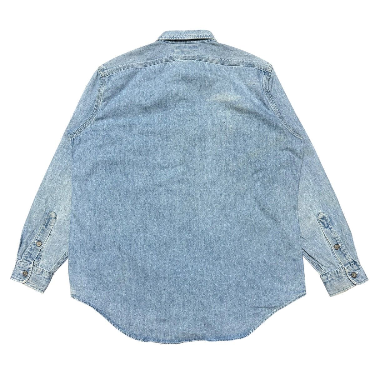 RRL Ralph Lauren Vintage RRL Ralph Lauren Denim Shirt Oversized Faded Size US L / EU 52-54 / 3 - 2 Thumbnail