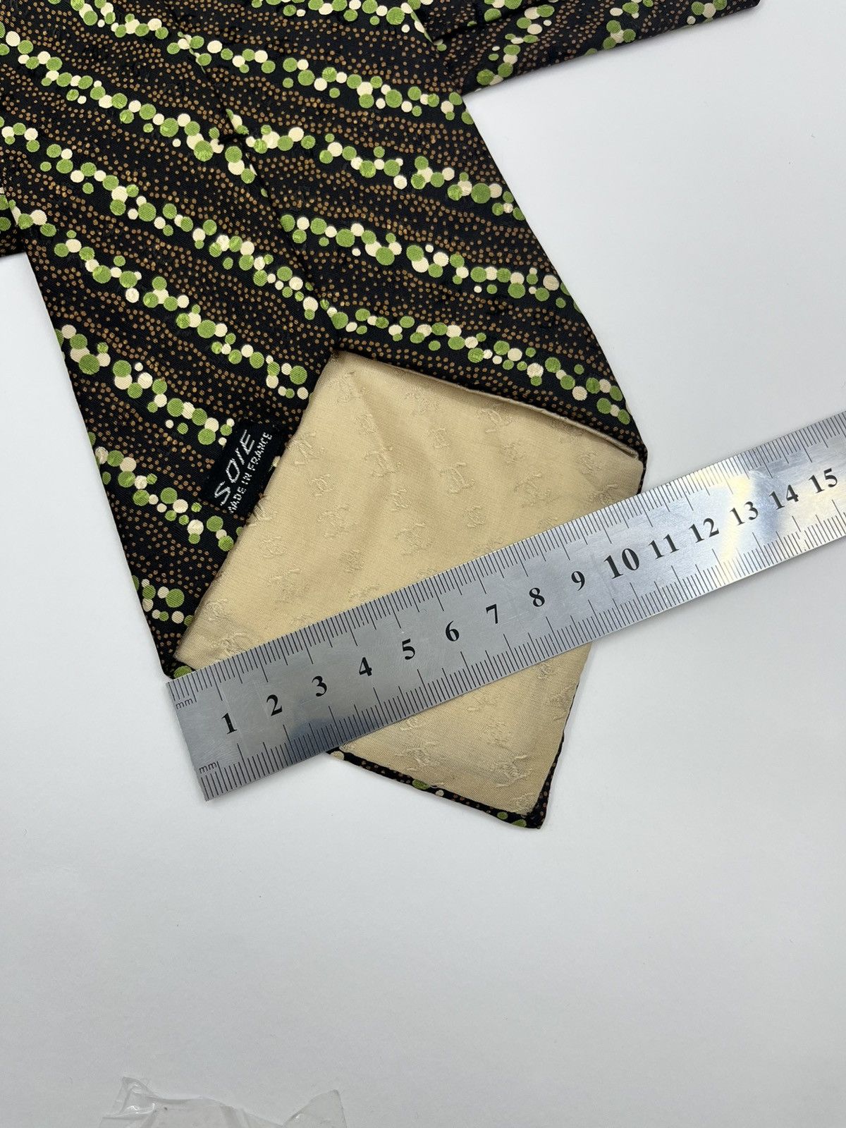 Chanel Vintage Men’s Silk Tie – Chanel (Soie, Made in France) Size ONE SIZE - 18 Thumbnail
