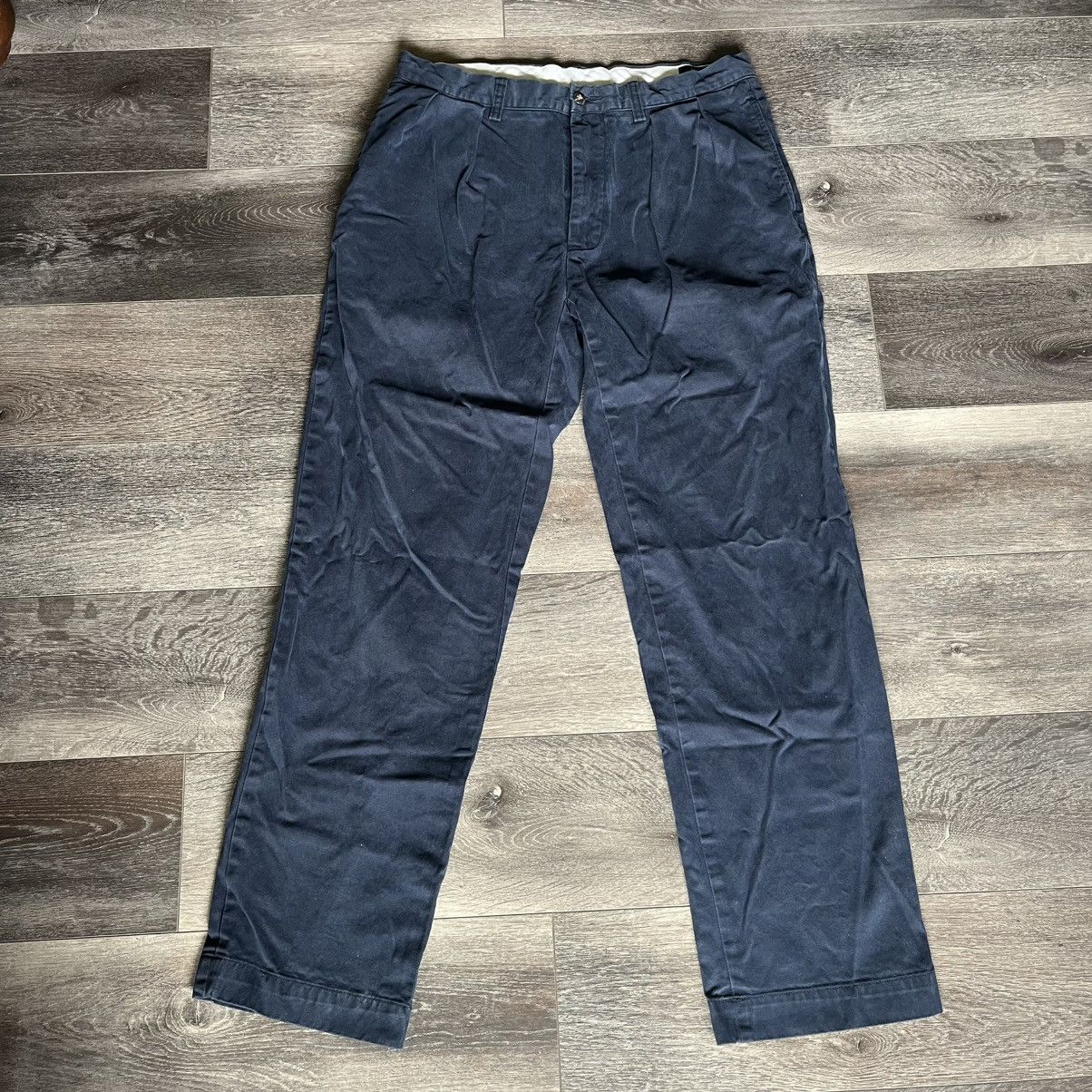 Vintage Polo Ralph Lauren Pleated Straight Chino Pants 33x32