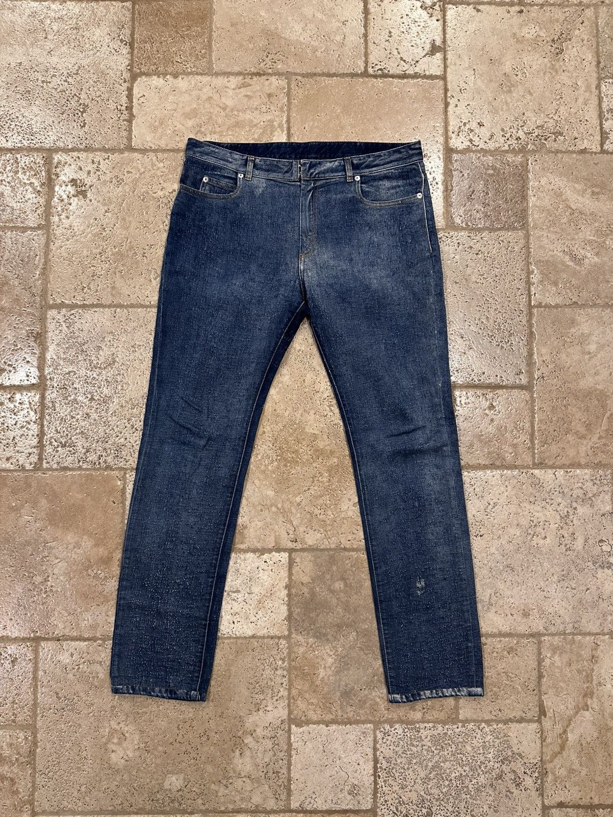 Maison Margiela Maison Margiela FW15 Pilled Distressed Blue Denim Jeans Size US 34 / EU 50 - 1 Thumbnail