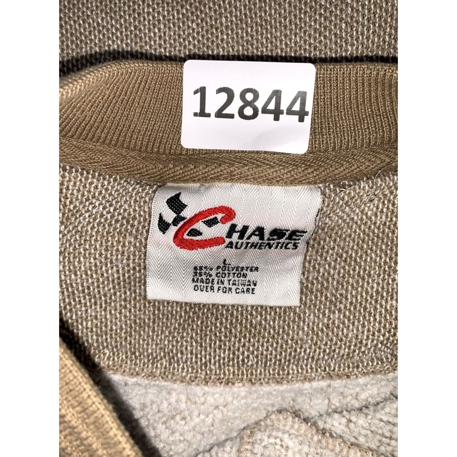 NASCAR VINTAGE 90s Chase Athletics Tony Labonte NASCAR Racing Crew Neck Sweatshirt L large Brown Embroidered Logo Mens Size US L / EU 52-54 / 3 - 5 Thumbnail