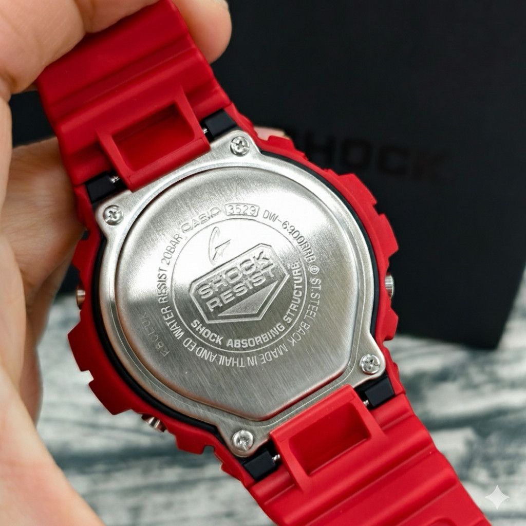 Casio Casio G-Shock DW-6900RRB-4JF Iconic Red Digital Watch NEW Size ONE SIZE - 8 Thumbnail