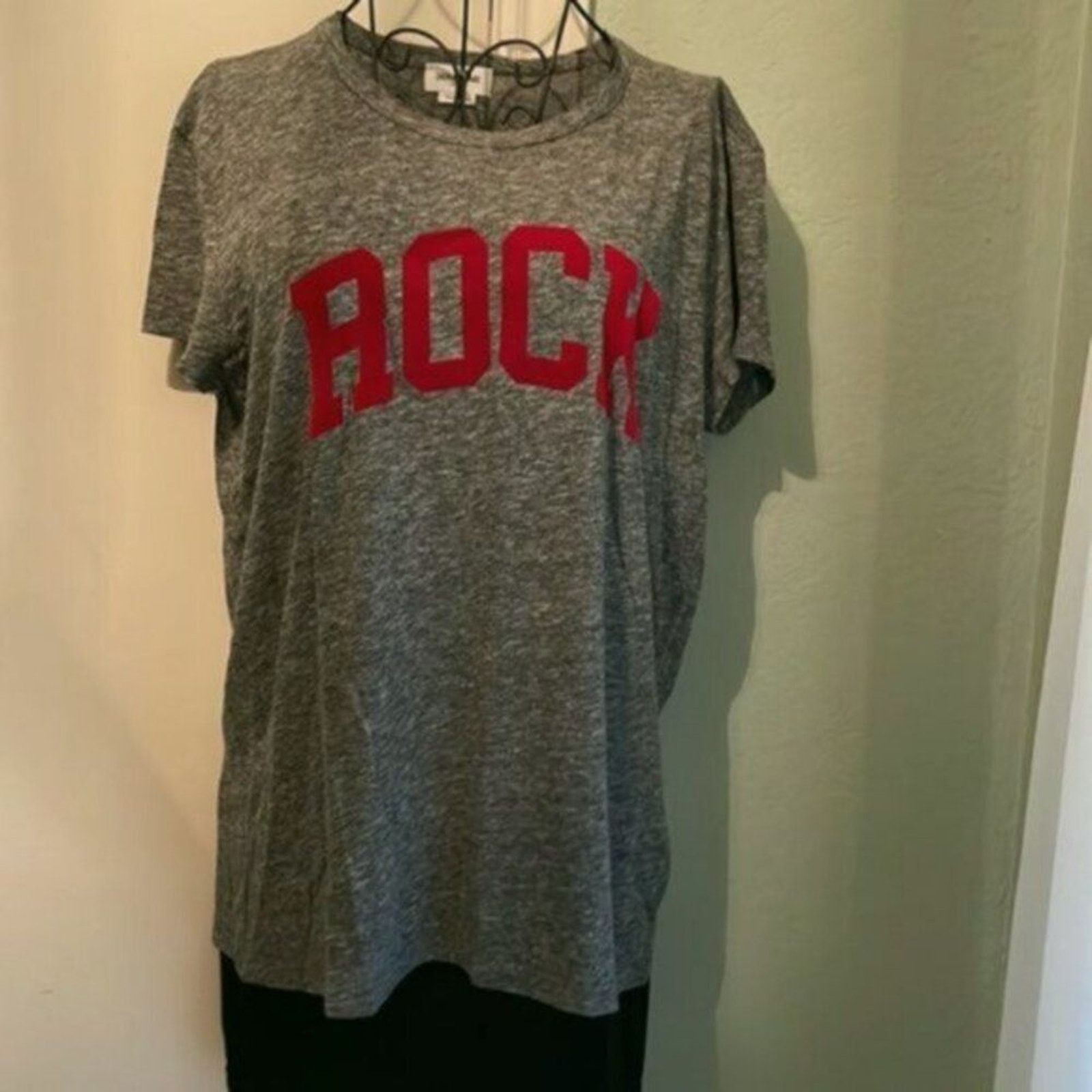 Zadig & Voltaire Zadig & Voltaire Flocked Rock Detail Tee Gray M Size M / US 6-8 / IT 42-44 - 13 Thumbnail