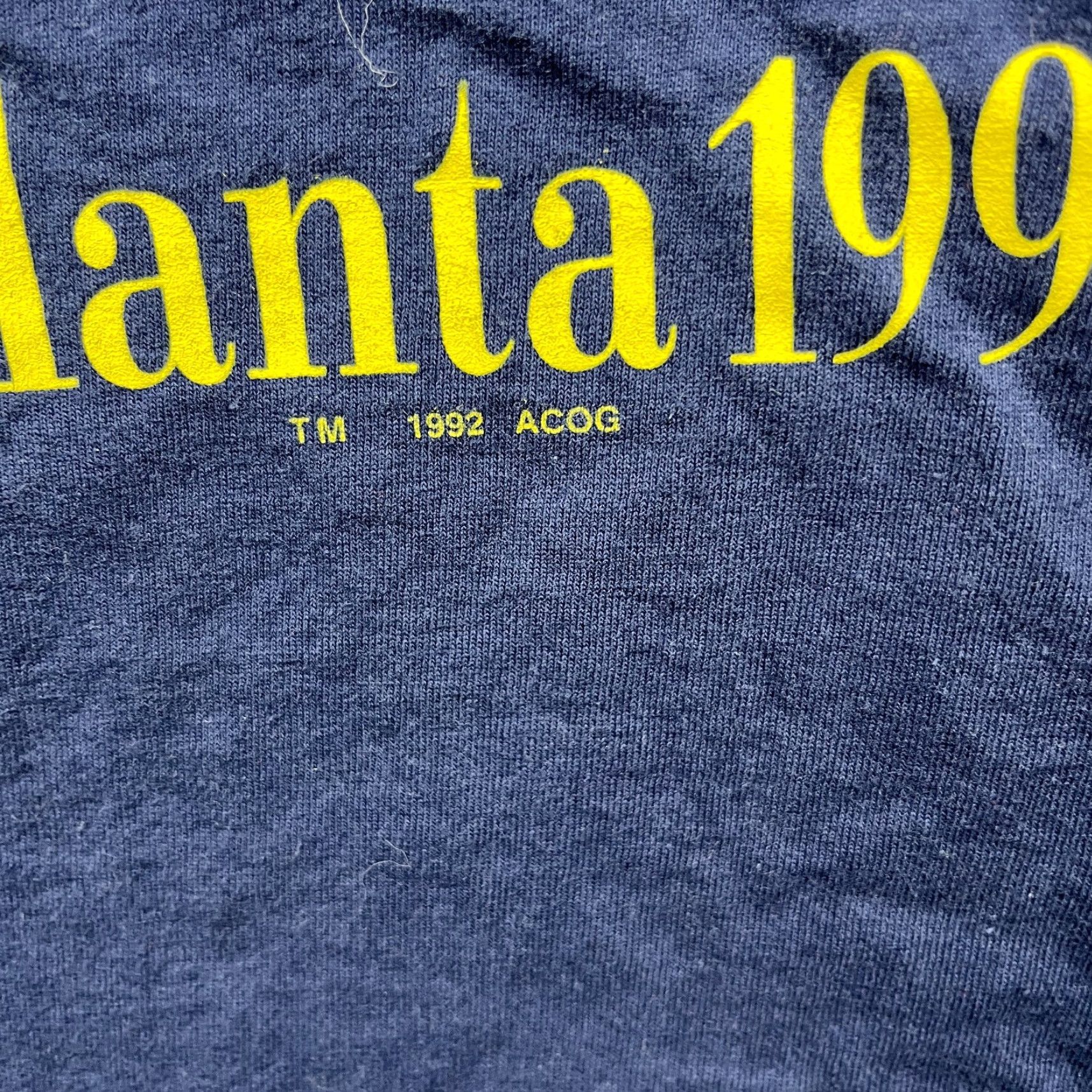 Champion VINTAGE 1996 Atlanta Olympic Games Champion T Shirt XL Blue Mens Short Sleeve Shirt Size US XL / EU 56 / 4 - 4 Thumbnail