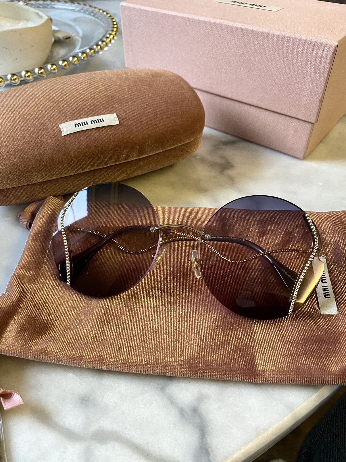 Miu Miu Miu Miu oversized sunglasses Size ONE SIZE - 2 Thumbnail