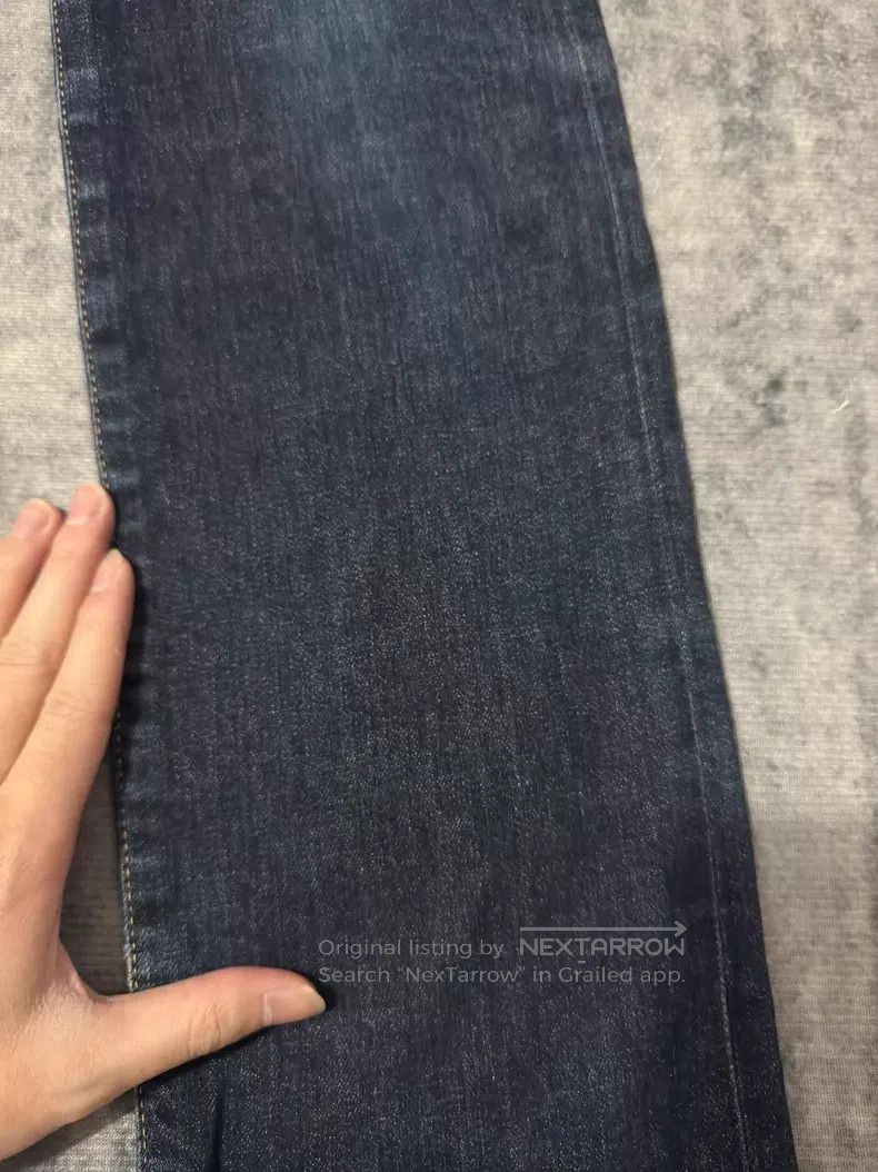 Saint Laurent Paris Saint Laurent Paris Vintage Deep Blue Straight Leg Bleache Size US 31 - 5 Thumbnail