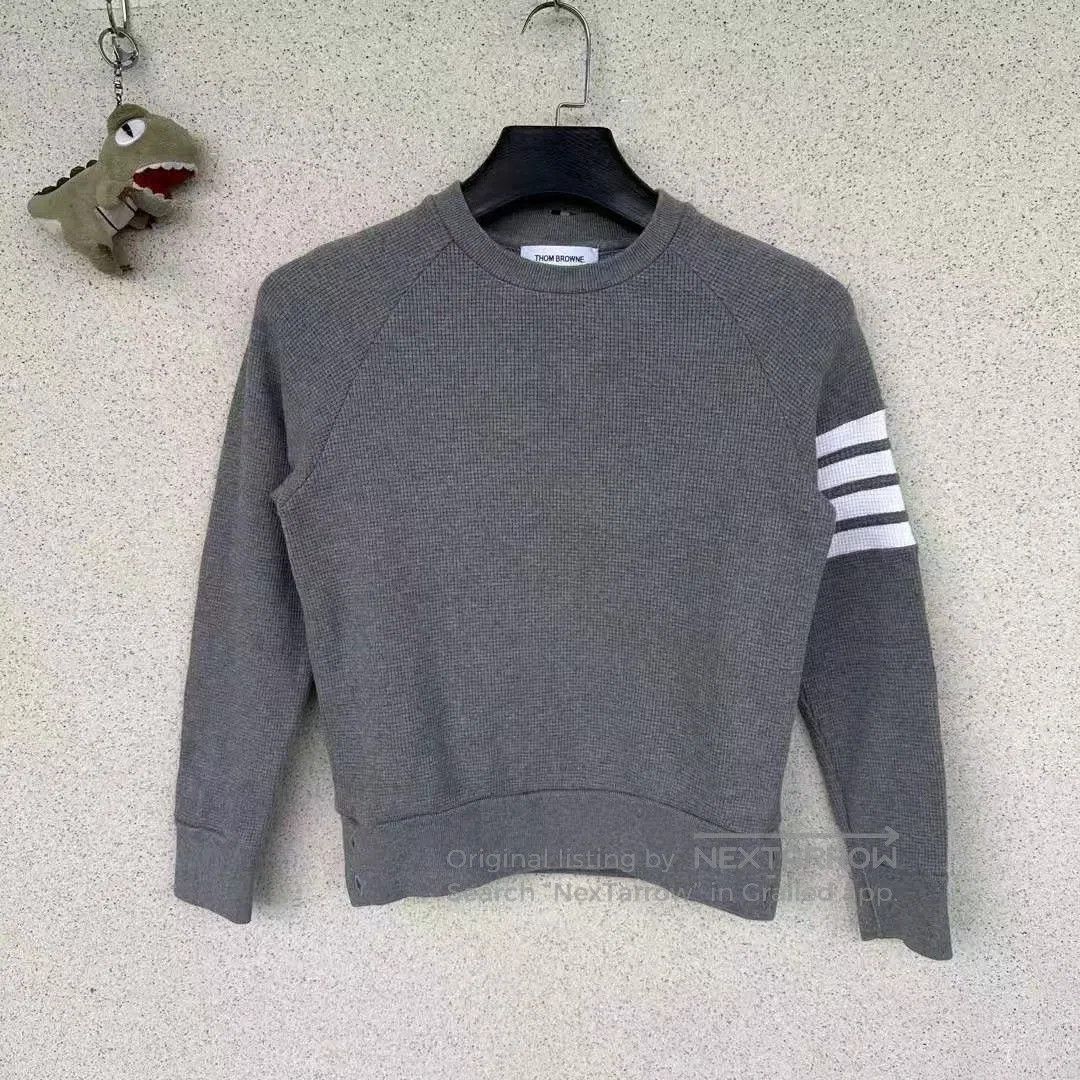 Japanese Brand Thom Browne Waffle Knit Sweatshirt. Size US L / EU 52-54 / 3 - 1 Thumbnail