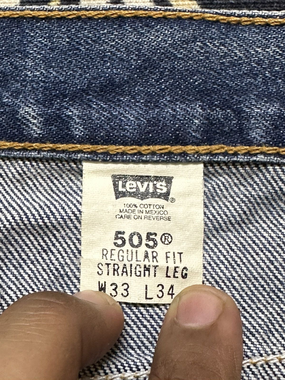 Levi's Vintage Clothing Vintage Levi’s 505 Mudwash Ripped Distressed Denim Size US 32 / EU 48 - 7 Thumbnail