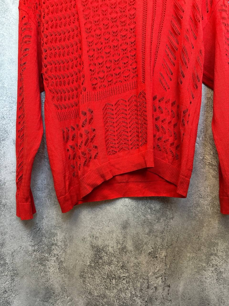 Sandro Sandro Paris Knit Long Sleeve Top Red Long Sleeve Size S / US 4 / IT 40 - 8 Thumbnail