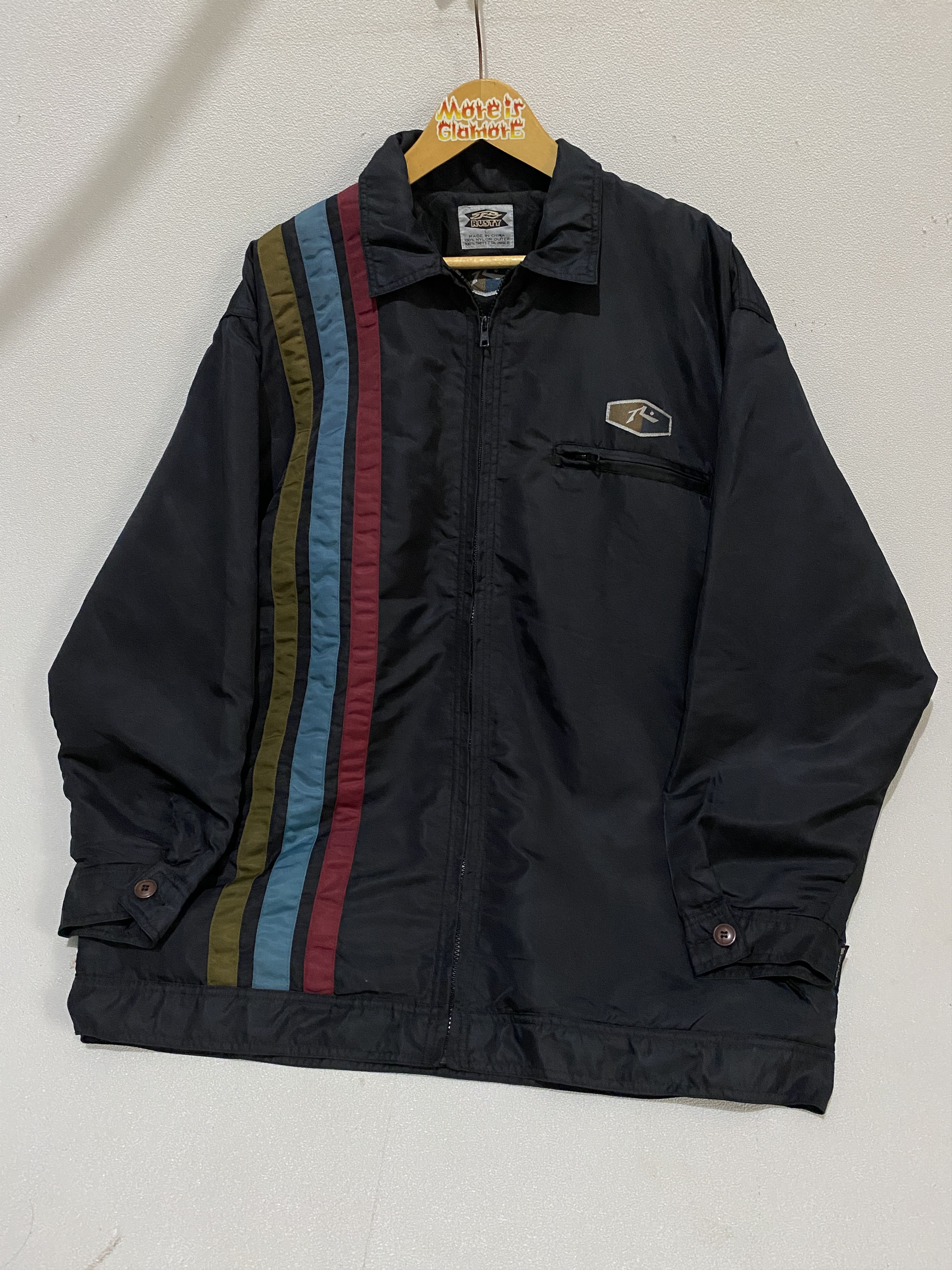 Rusty Vintage Rusty Surf Motorcycle Nylon Jackets Like Vanson Size US L / EU 52-54 / 3 - 5 Thumbnail