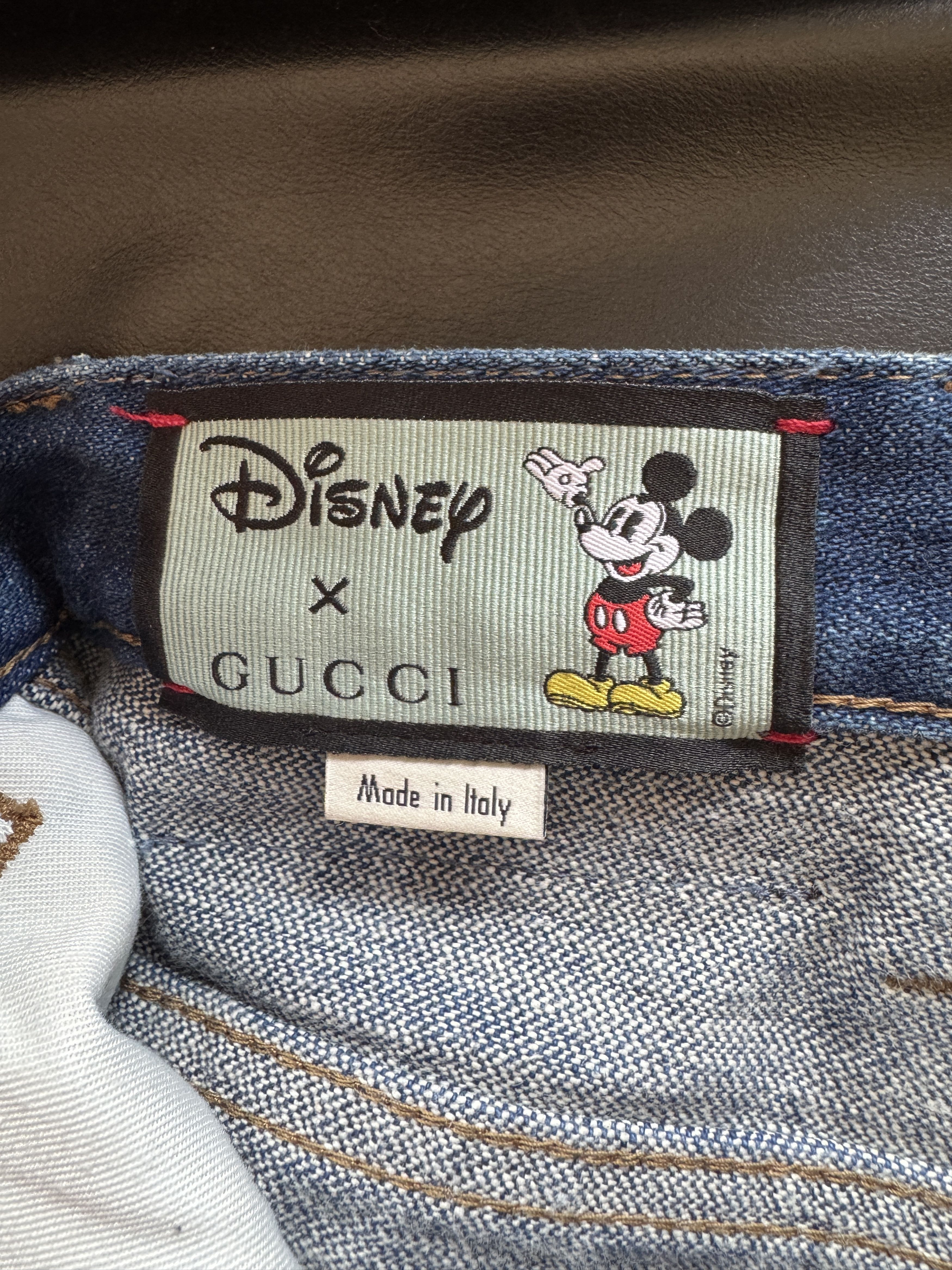 Gucci Mickey Embroidered Jeans Size US 30 / EU 46 - 13 Thumbnail