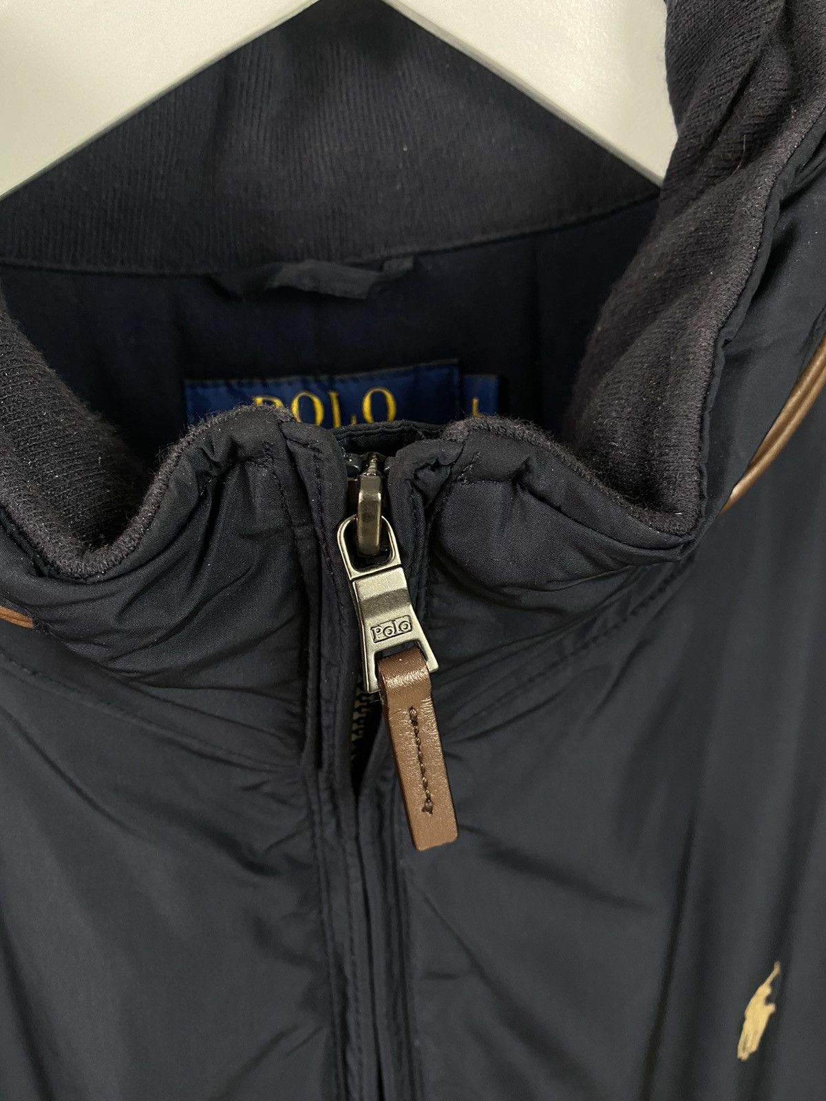 Vintage 90s Polo Ralph Lauren Jacket With Concealed Hood Size US L / EU 52-54 / 3 - 4 Thumbnail