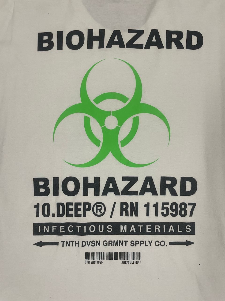 Designer Biohazard Tee White Size US XL / EU 56 / 4 - 5 Thumbnail