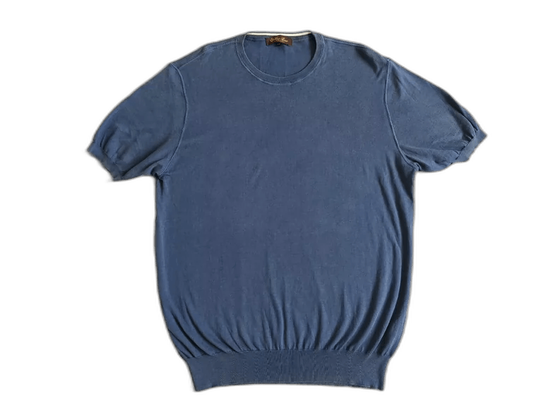 Ermenegildo Zegna Loro Piana Cotton Knit Short Sleeve T-shirt Size US XL / EU 56 / 4 - 1 Thumbnail