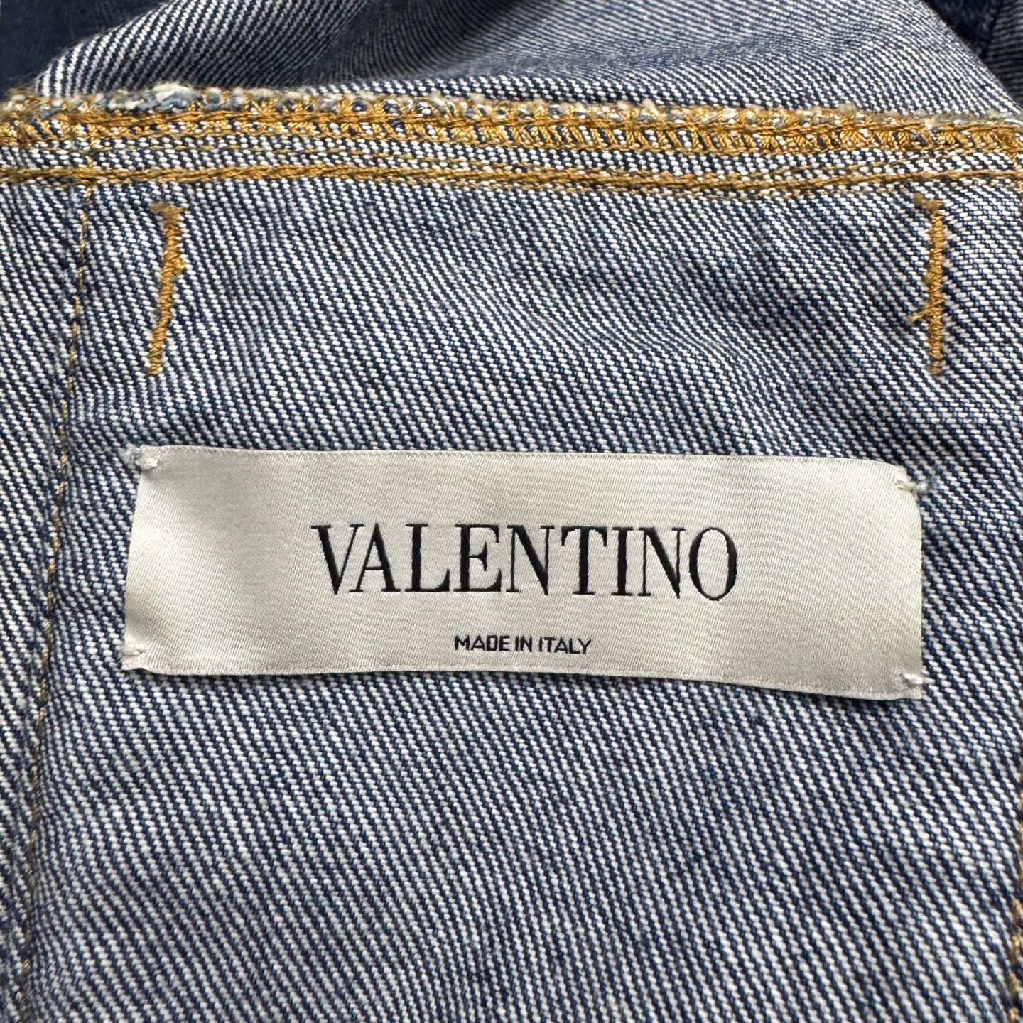 Valentino Valentino V-Print Denim Jacket 48 Size US M / EU 48-50 / 2 - 2 Thumbnail
