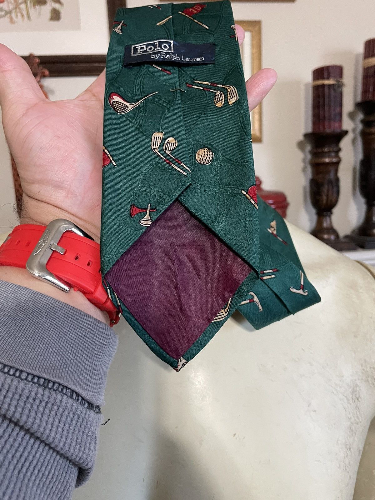 Polo Ralph Lauren Golf Clubs and Balls silk tie Size ONE SIZE - 7 Thumbnail