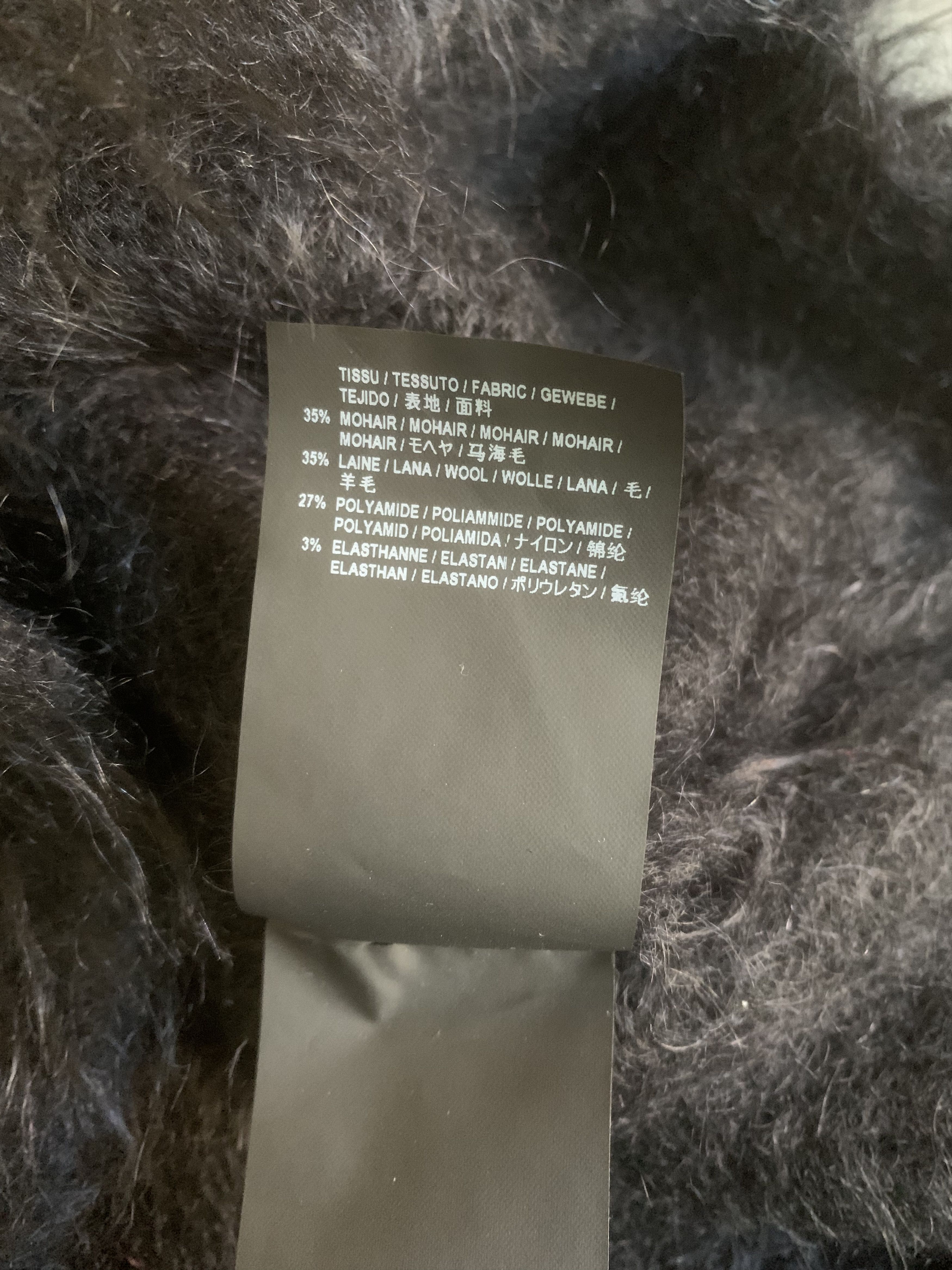Saint Laurent Paris Brand new - Saint Laurent black mohair archive sweater Size US XS / EU 42 / 0 - 7 Thumbnail