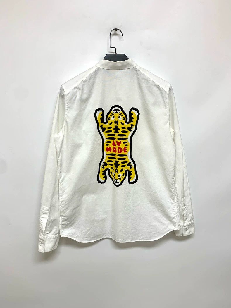 Louis Vuitton Louis Vuitton White tiger-head shirt Size US M / EU 48-50 / 2 - 2 Thumbnail