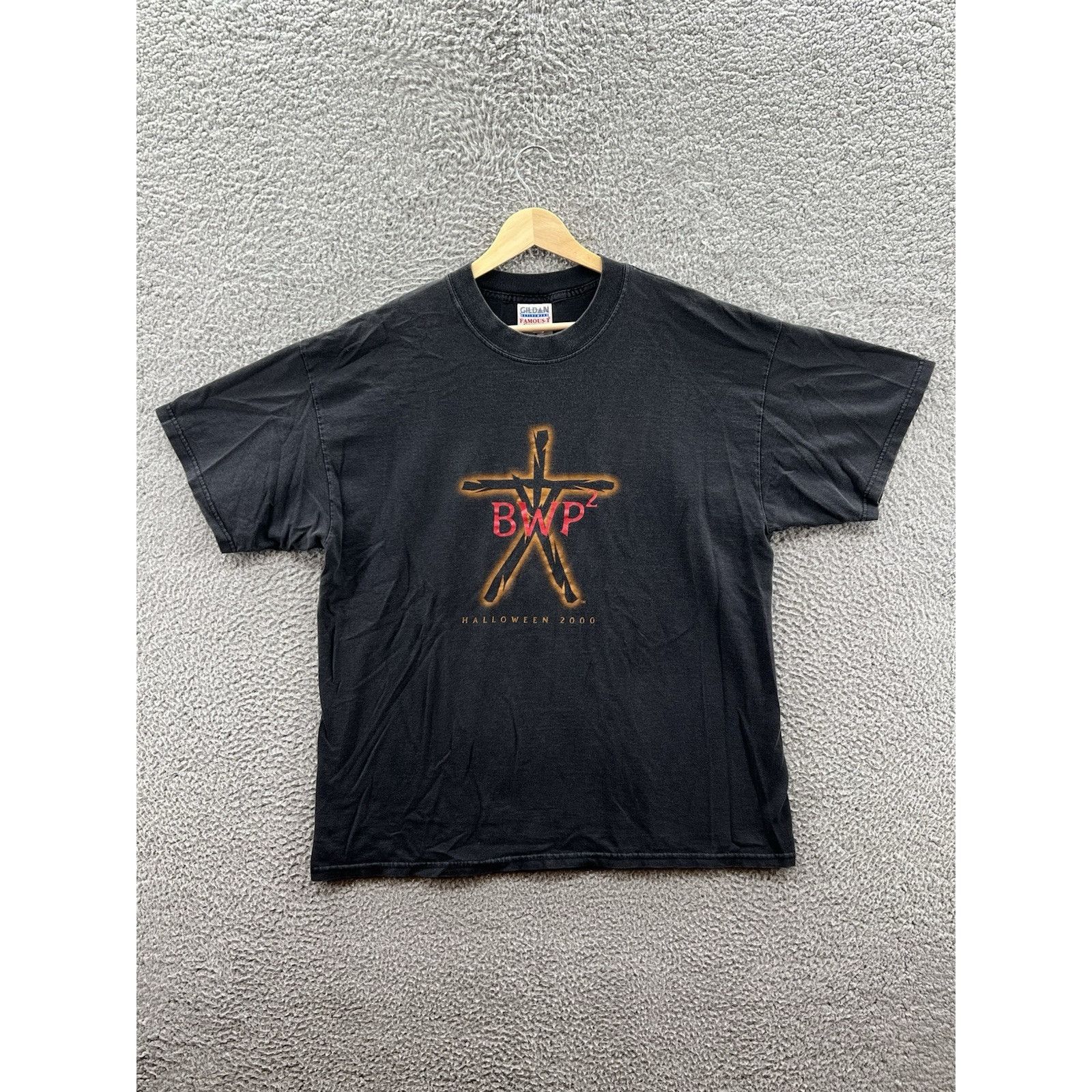 Gildan Blair Witch Project 2 Halloween 2000 Black Horror Movie Tee Size US XL / EU 56 / 4 - 1 Thumbnail