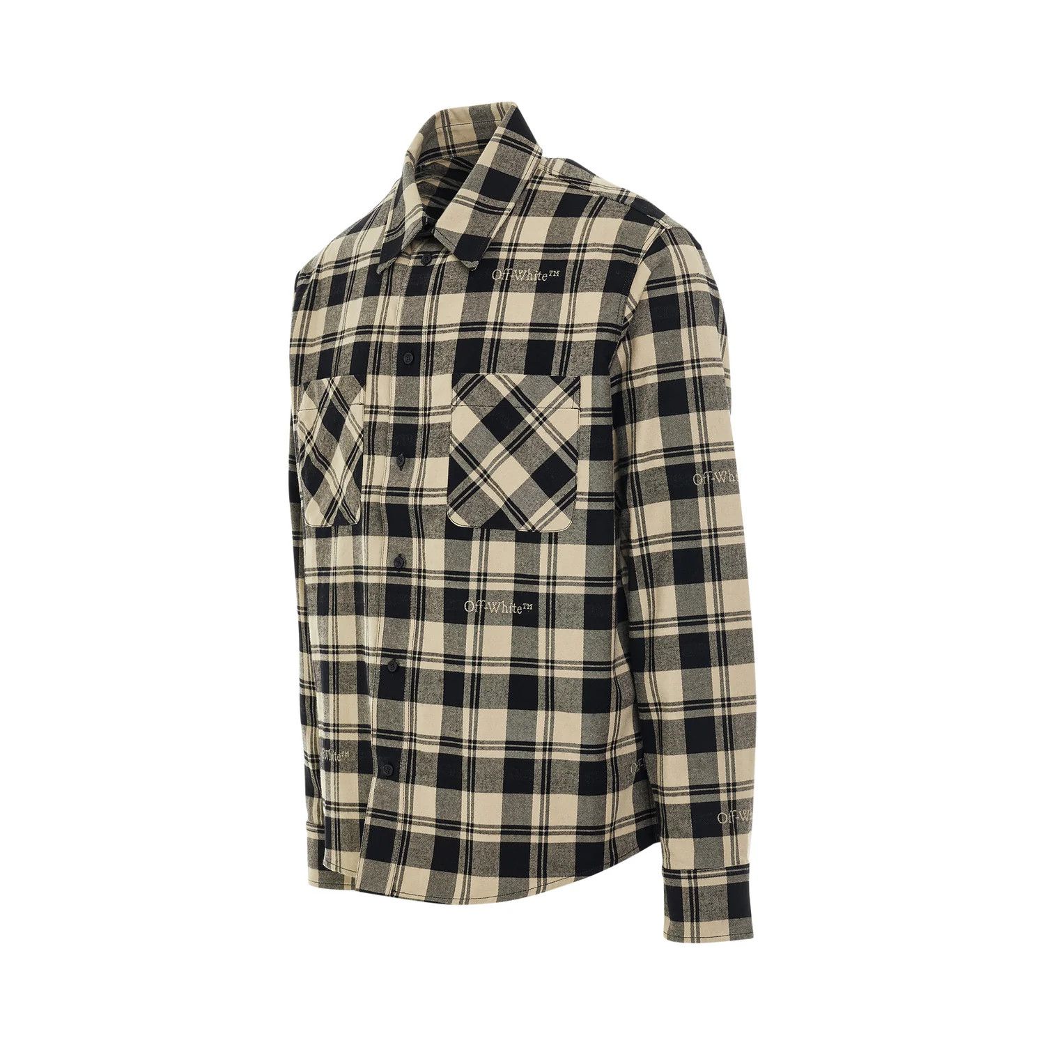 Off-White o1mris0824 Shirt in Black & Beige Size US L / EU 52-54 / 3 - 2 Thumbnail