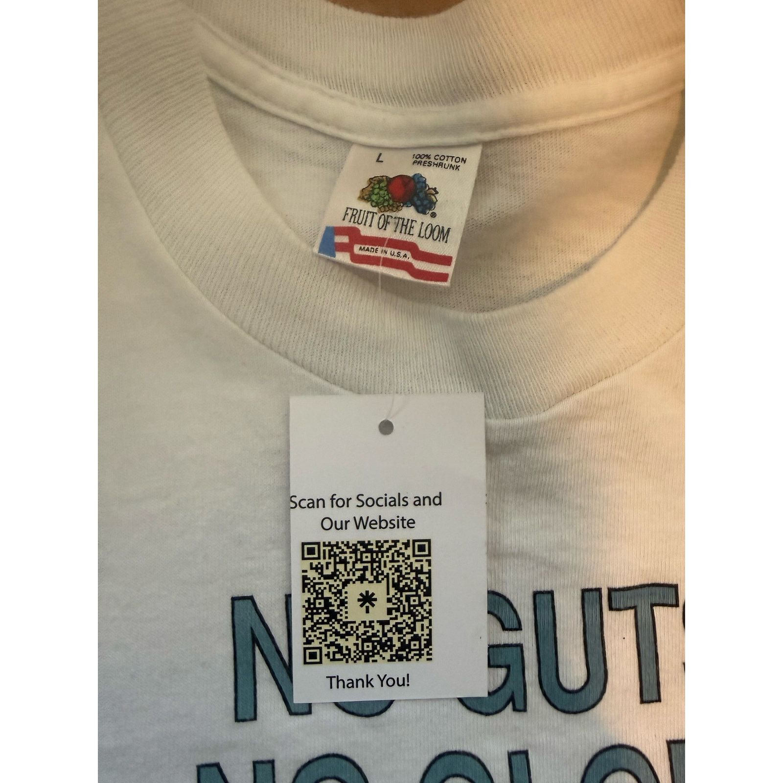 Fruit Of The Loom No Guts No Glory Single Stitch Size Large Size US L / EU 52-54 / 3 - 2 Thumbnail