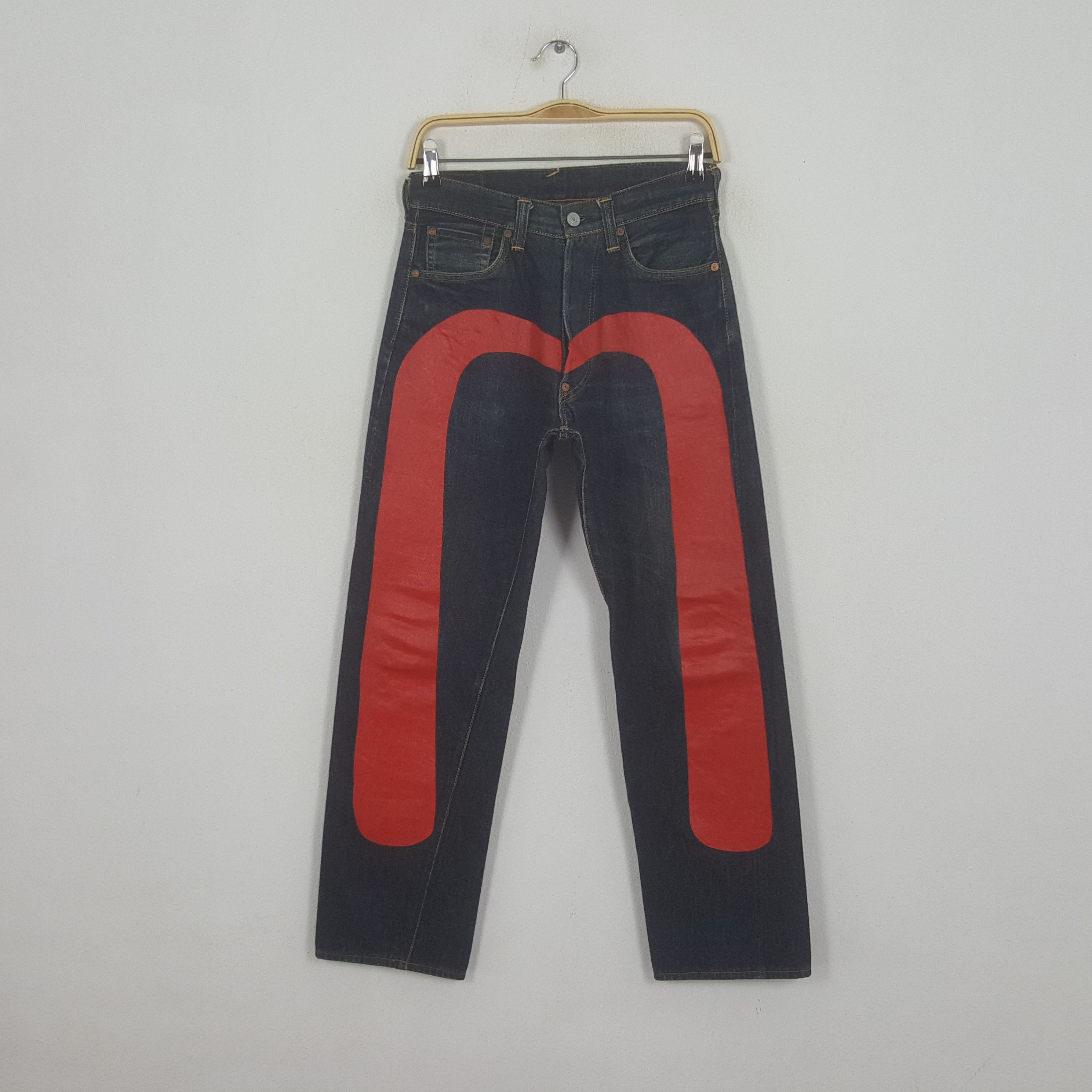 Evisu × Japanese Brand × Vintage Vintage Evisu Japanese Brand Daicock Custom Art Denim Jeans Size US 27 - 1 Thumbnail