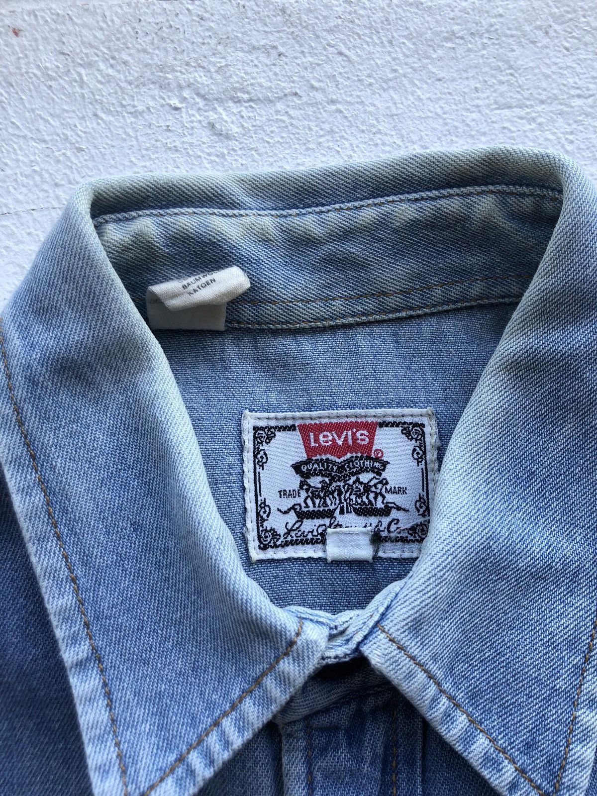 Levi's Very Rare Vintage Levi’s Orange Tab Jeans Shirt Streetwear Size US L / EU 52-54 / 3 - 3 Thumbnail