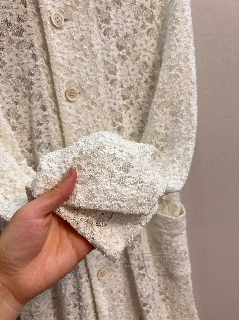 Comme des Garcons Comme des Garcons Cream lace jacket Size S / US 4 / IT 40 - 6 Thumbnail