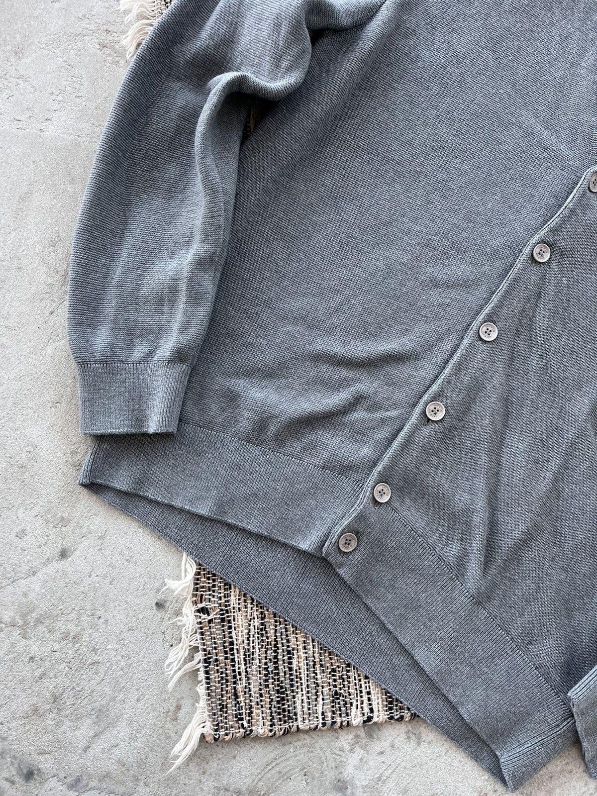Lacoste Vintage Lacoste Grey Avantgarde Unisex Cardigan Luxury Y2K Size US L / EU 52-54 / 3 - 7 Thumbnail