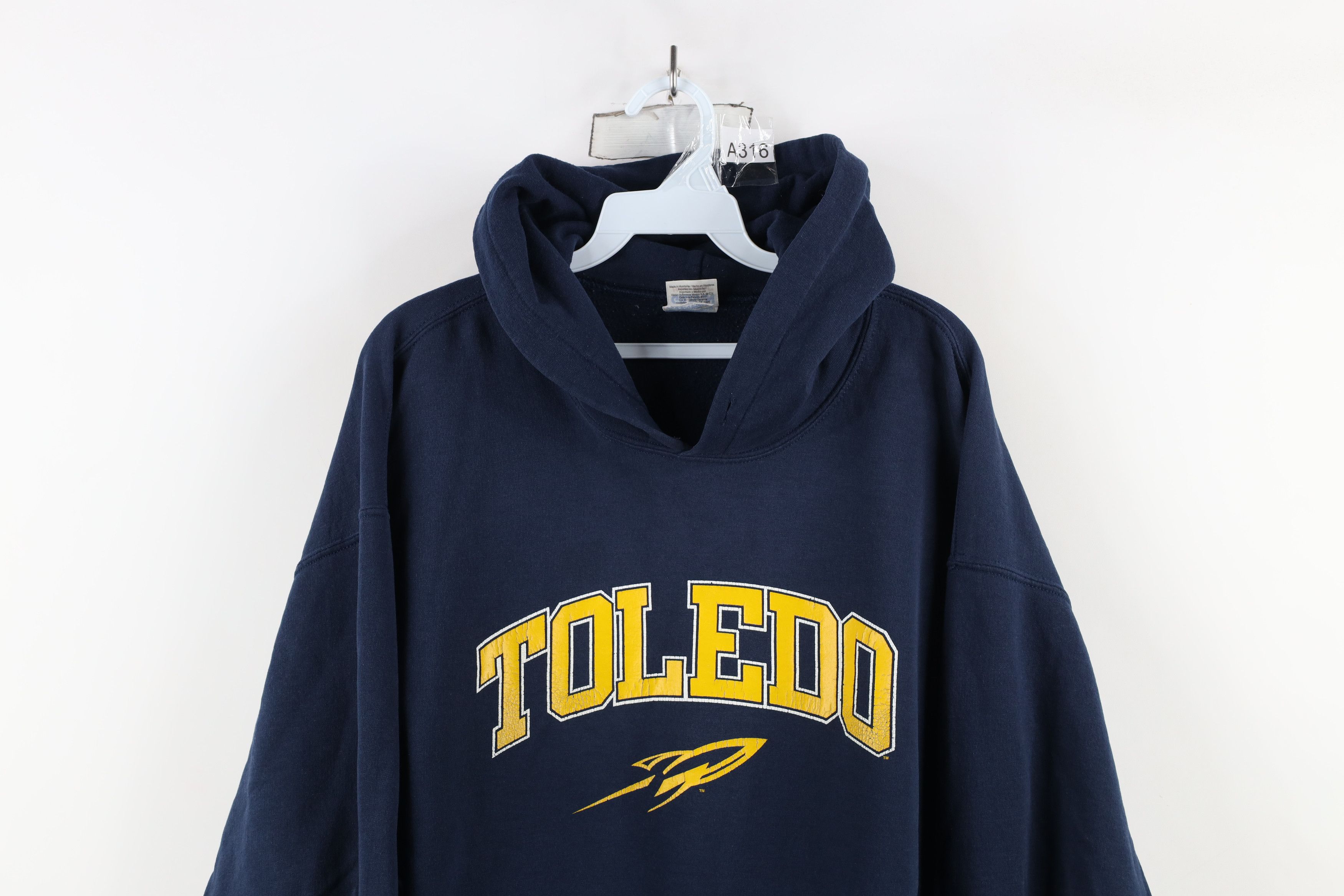 Vintage Vintage 90s Y2K Spell University of Toledo Rockets Hoodie Size US L / EU 52-54 / 3 - 2 Thumbnail
