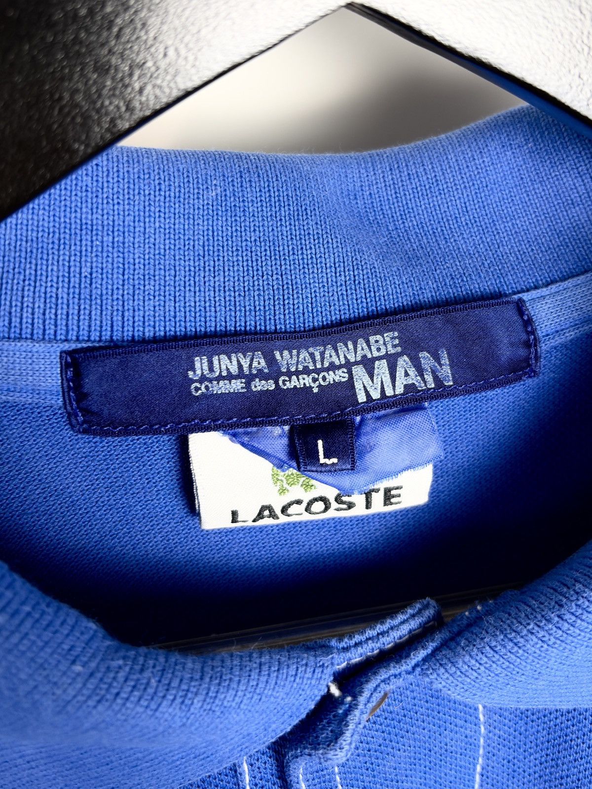 Junya Watanabe × Lacoste SS07 Junya Watanabe Lacoste Number Jersey Polo Tshirt Poem Size US L / EU 52-54 / 3 - 5 Thumbnail