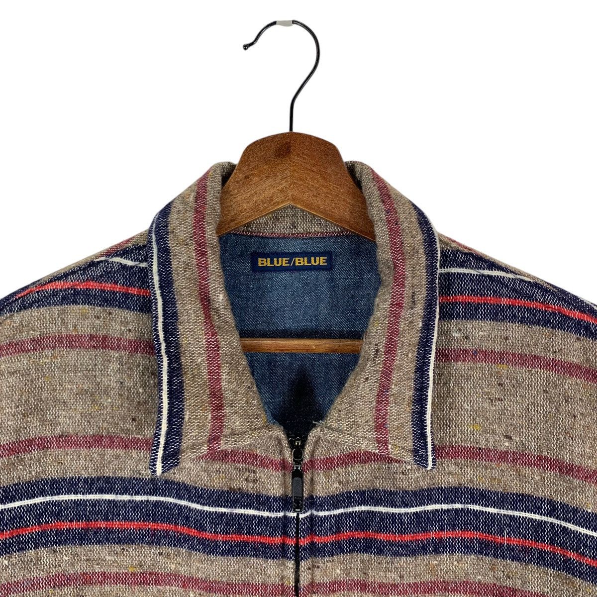 45rpm × Blue Blue Japan × Indigo VINTAGE BLUE BLUE JAPAN WOOL JACKET Size US L / EU 52-54 / 3 - 5 Thumbnail