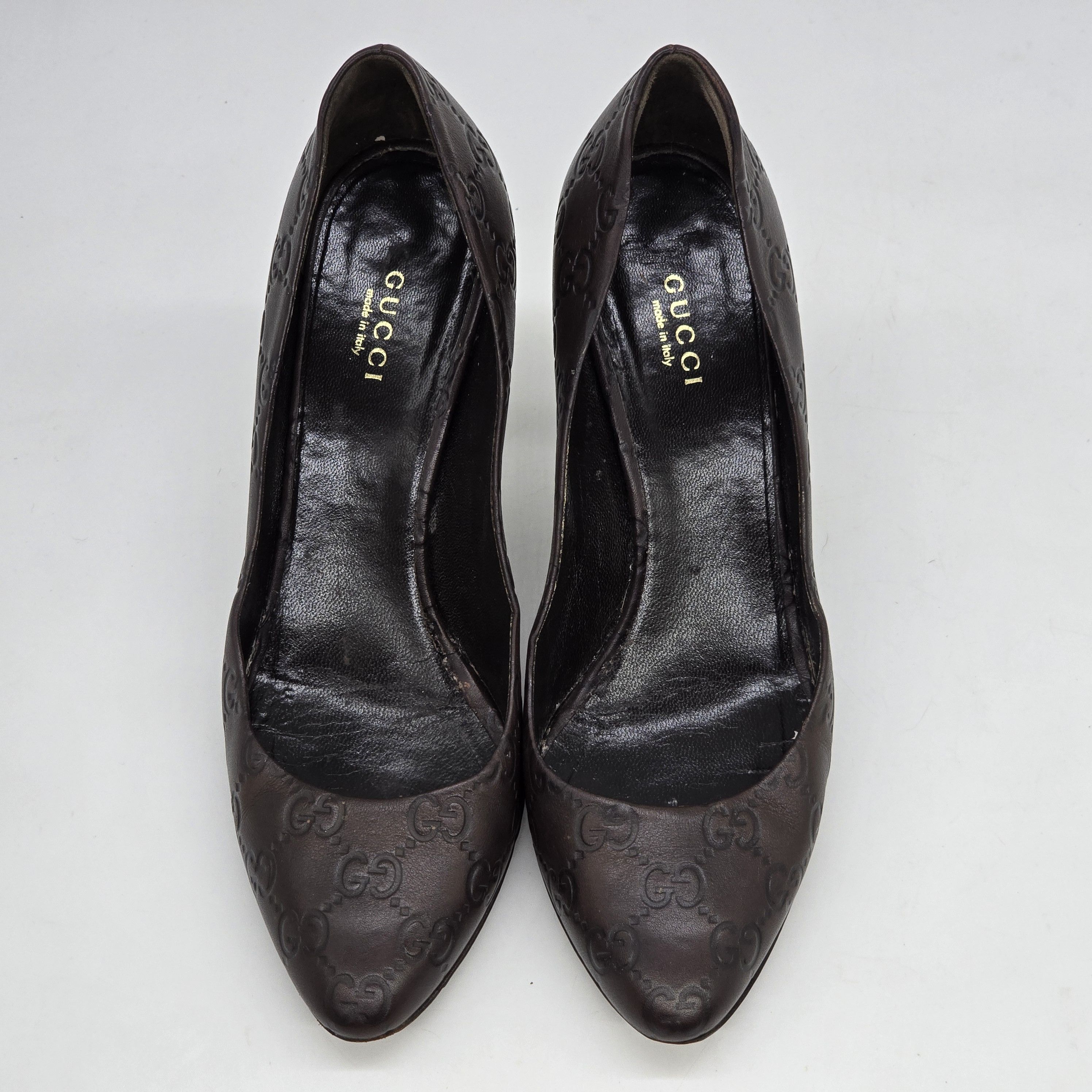 Gucci Gucci - Guccissima Leather Heel Pumps Size US 8.5 / IT 38.5 - 3 Thumbnail