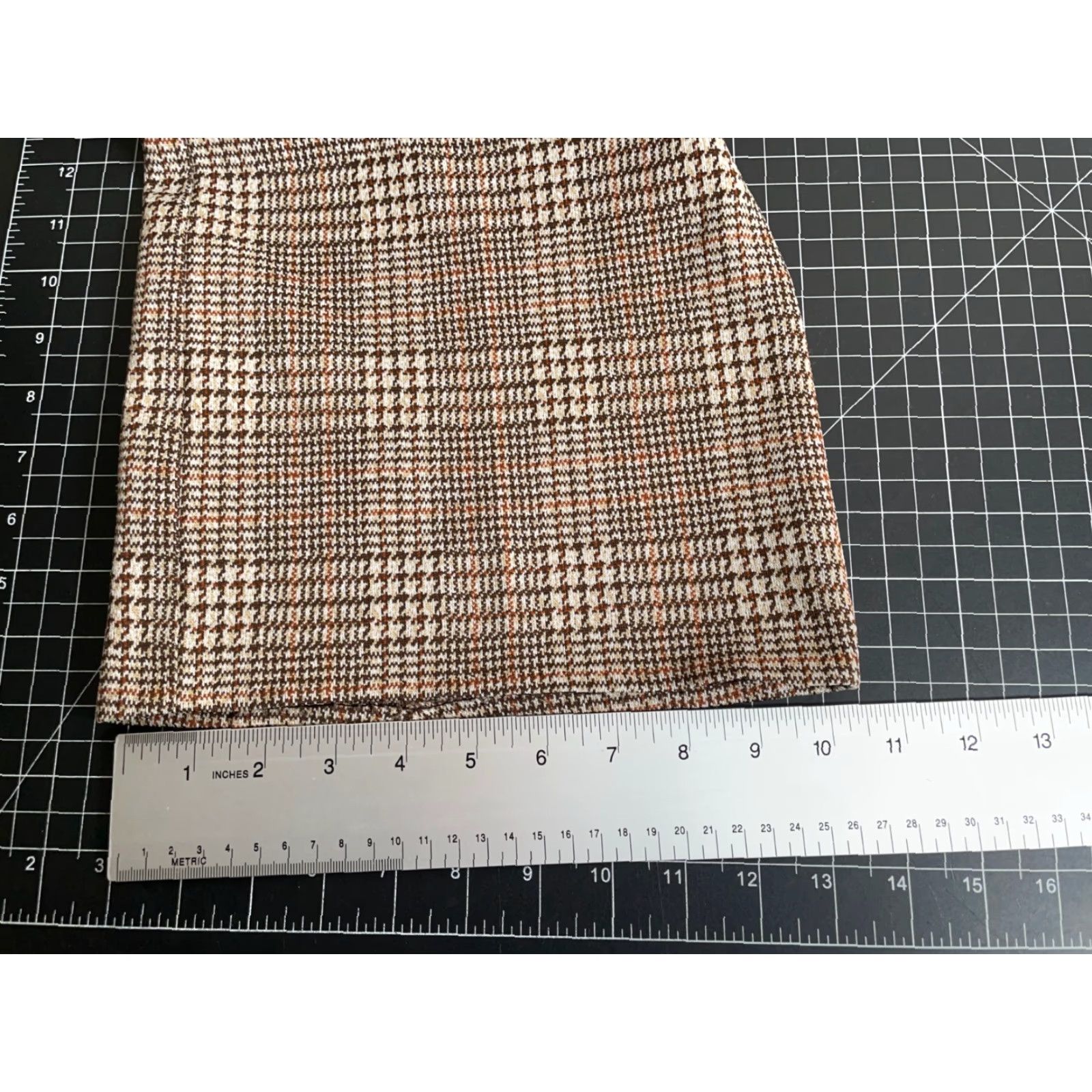 Haggar VTG Haggar Wool Bootcut Trousers Men's 38 x 31 Brown Houndstooth Check Pants Dress Pants Regular Fall Winter Vintage Men’s Boots? Size US 38 / EU 54 - 7 Thumbnail