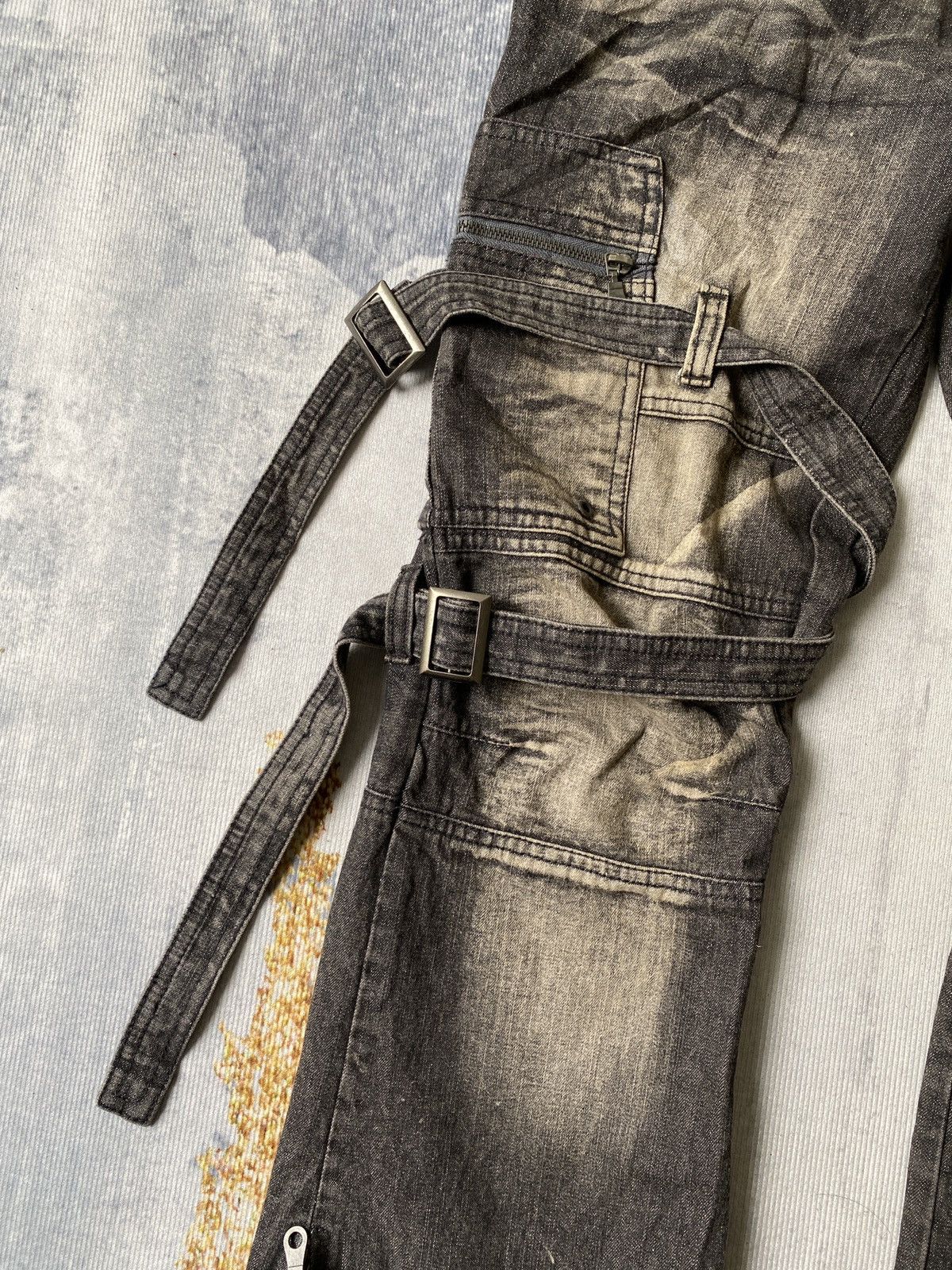If Six Was Nine Japanese Brand Topism Bondage Flare Denim Size US 32 / EU 48 - 9 Thumbnail