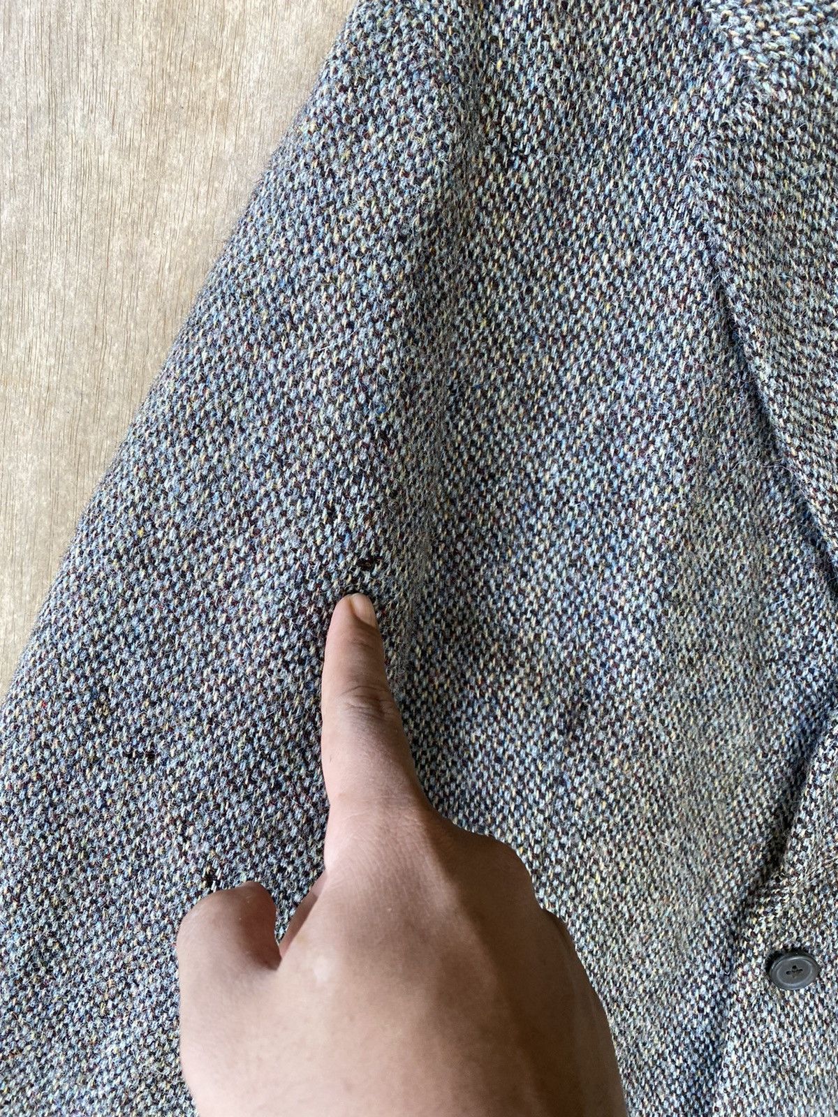 Harris Tweed × Vintage 👘SALE👘VINTAGE 70S ACEDE X HARRIS TWEED VINTAGE WOOL BLAZERS Size US L / EU 52-54 / 3 - 6 Thumbnail