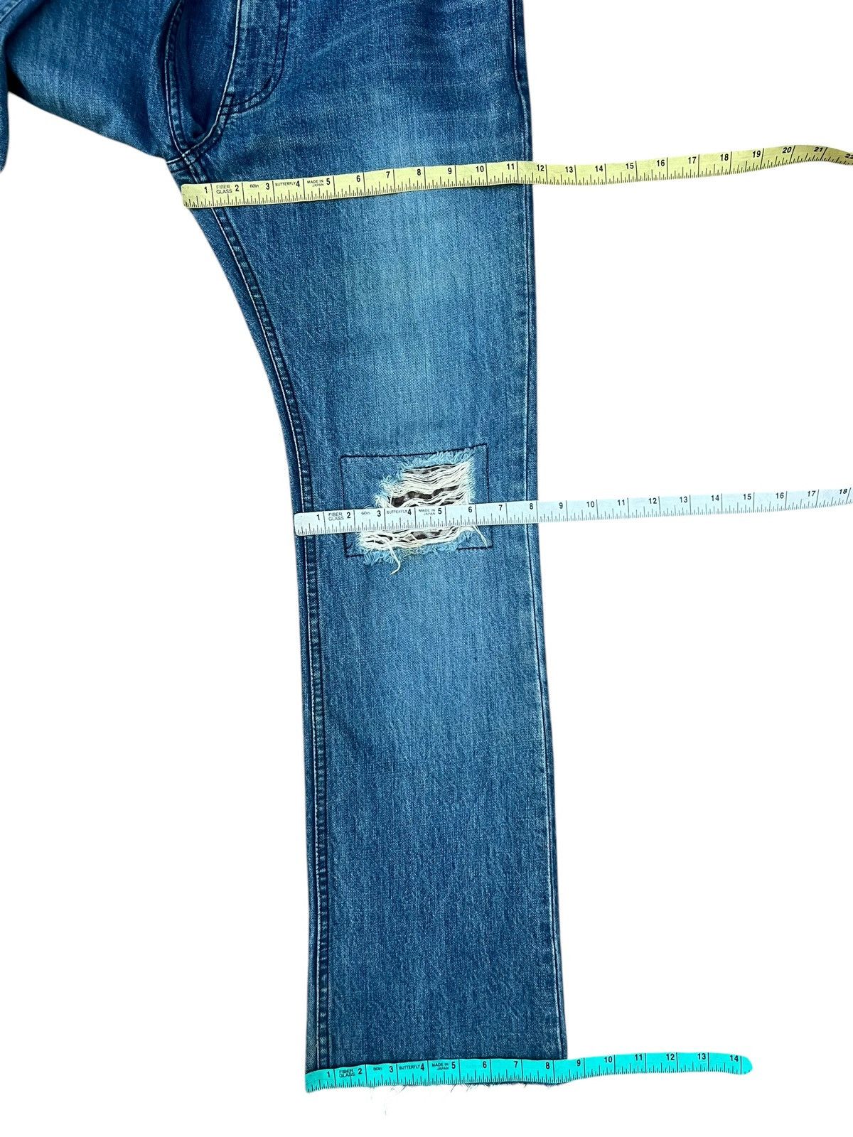 roarguns Vintage Roarguns Japan Distressed Denim Bootcut Jeans Size US 31 - 3 Thumbnail