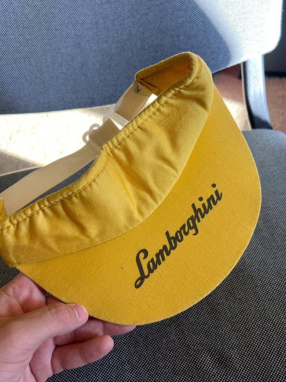 Lamborghini Automobili Lamborghini Cap Hat 1990s Vintage Visor Racing F1 Size ONE SIZE - 3 Thumbnail