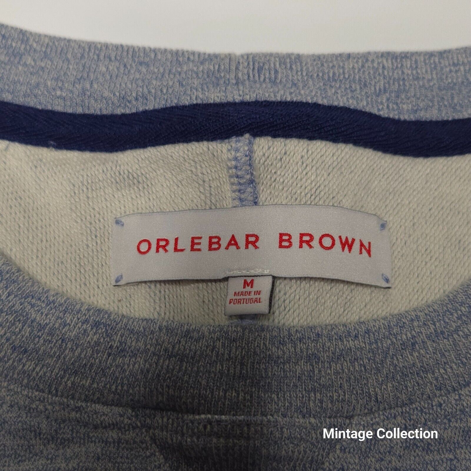 Orlebar Brown ORLEBAR BROWN HEATHER BLUE CREWNECK SWEATER SWEATSHIRT Sz M Size US M / EU 48-50 / 2 - 7 Thumbnail