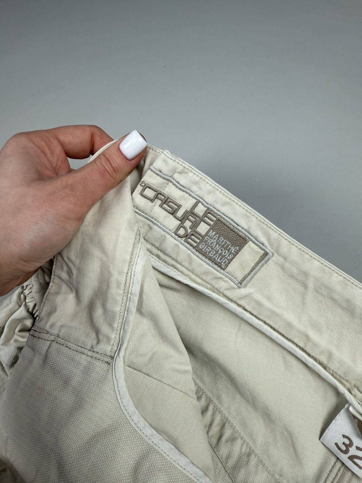 Marithe + Francois Girbaud × Vintage Girbaud Vintage Avant-Garde Cargo Pockets Baggy Chino Pants Size US 32 / EU 48 - 15 Thumbnail