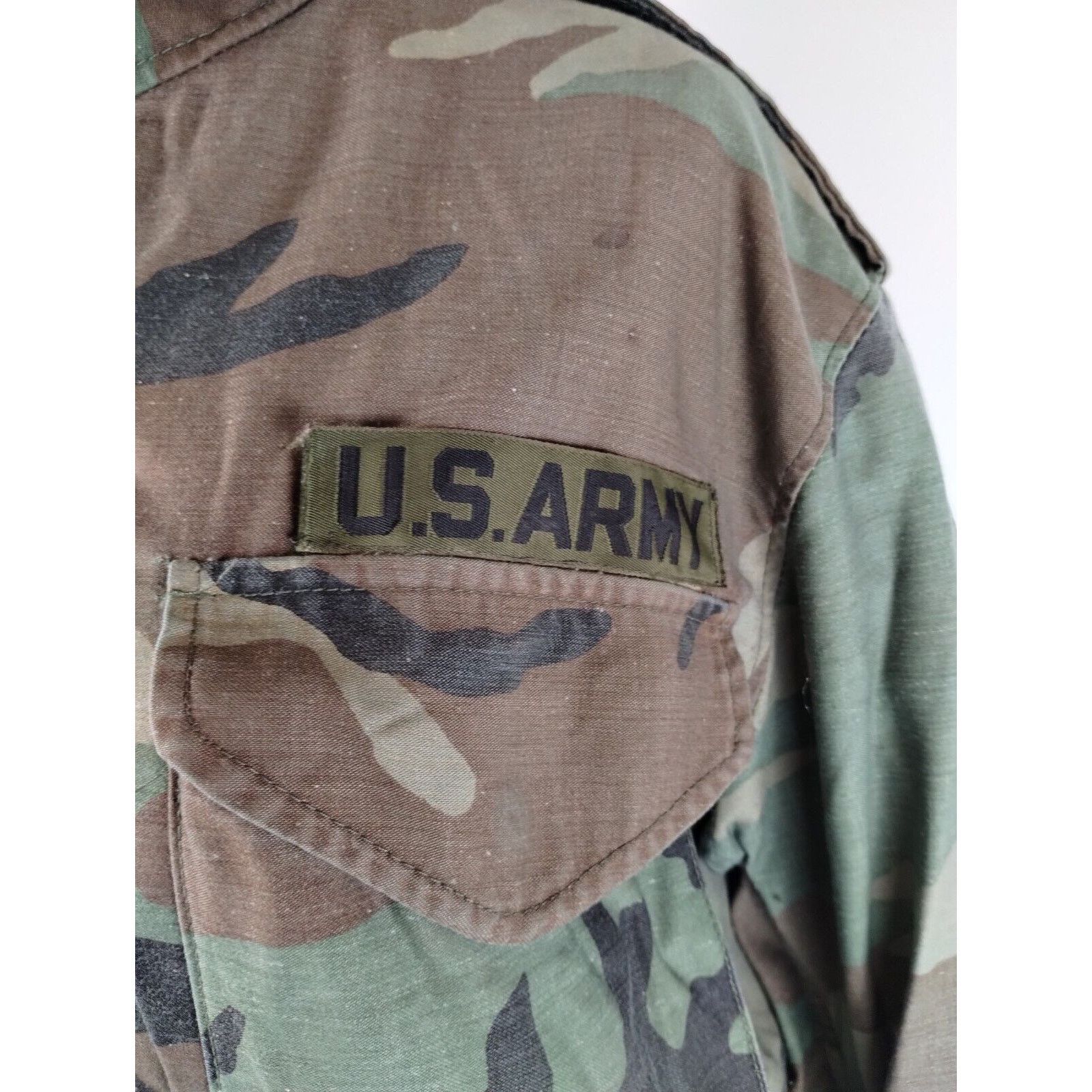 Vintage US Military Cold Weather Coat Small Wood Camo - Blemished Size US S / EU 44-46 / 1 - 6 Thumbnail