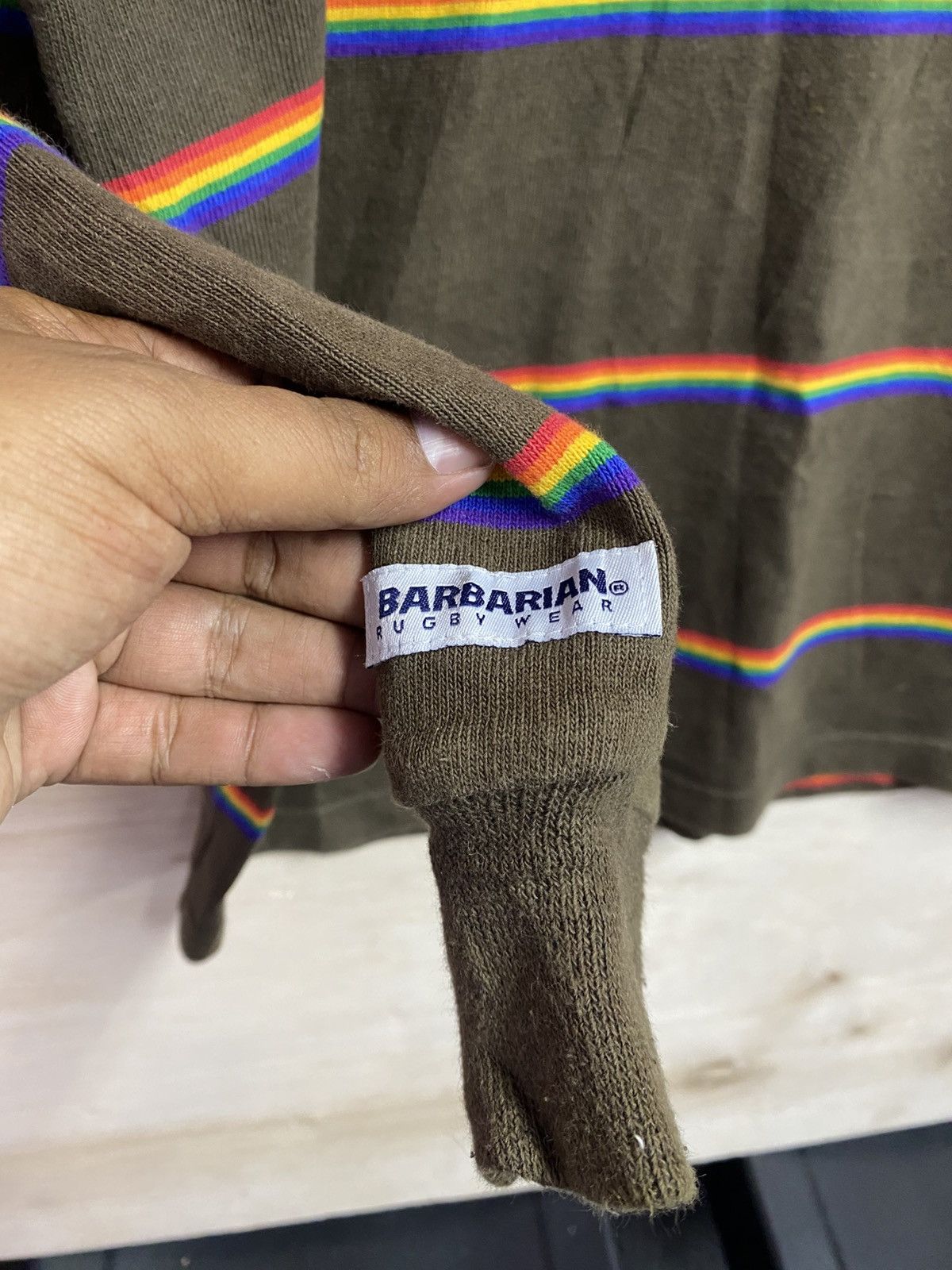 Barbarian Vintage Barbarian rugby wear multicolour polo sweatshirt Size US L / EU 52-54 / 3 - 2 Thumbnail