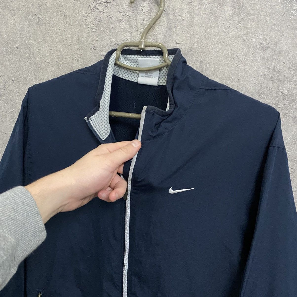 Nike Vintage 00s Nike Nylon Track Jacket Baggy Y2K Size US M / EU 48-50 / 2 - 5 Thumbnail