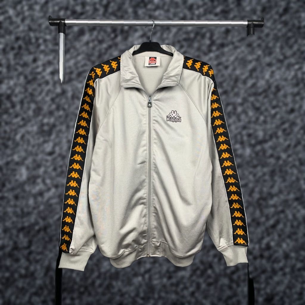 Kappa Kappa 90s Vintage Mens Track Top Jacket L Windbreaker Silver 90s Mens Jacket Size US L / EU 52-54 / 3 - 1 Thumbnail