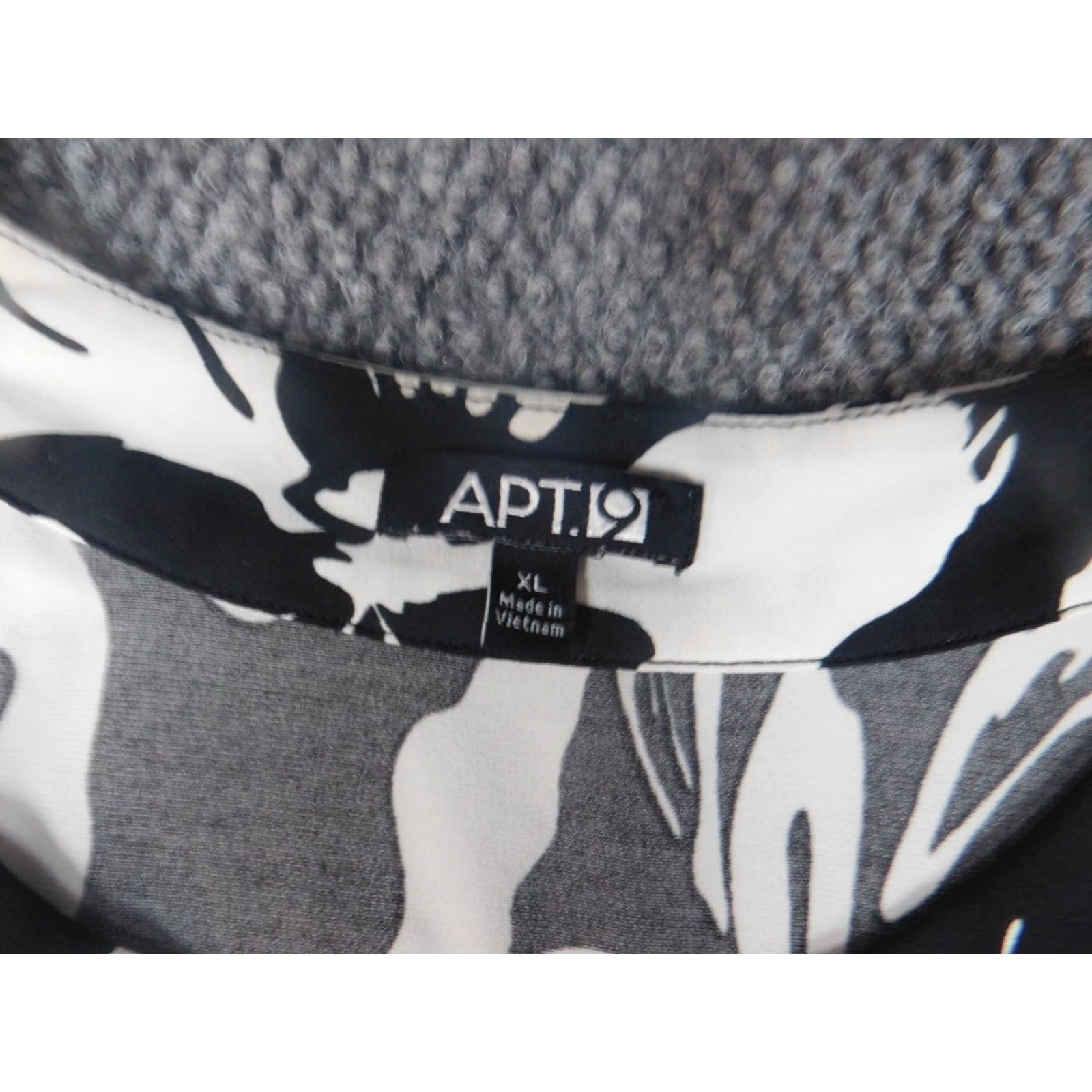 Apt. 9 Apt. 9 Womens Dress A-Line Knee Length Sleeveless XL Black Floral Polyester Rayon Zipper Crew Neck Pattern: Floral Vintage No } Size XL / US 12-14 / IT 48-50 - 7 Thumbnail