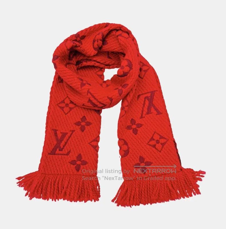 Louis Vuitton Louis Vuitton Red wool scarf Size ONE SIZE - 2 Thumbnail