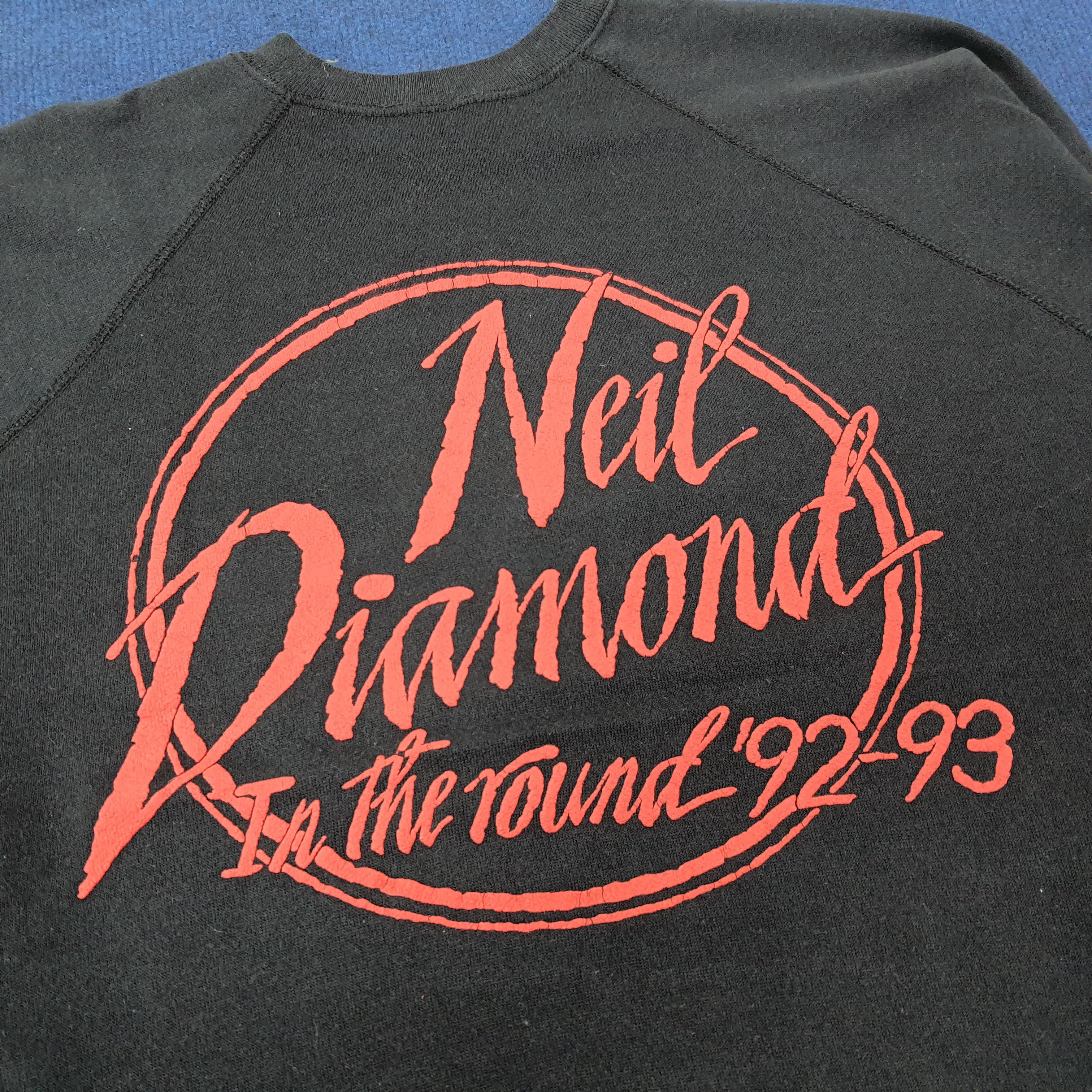 Band Tees Vintage Neil Diamond American Singer Sweatshirt C246N19 Size US L / EU 52-54 / 3 - 2 Thumbnail