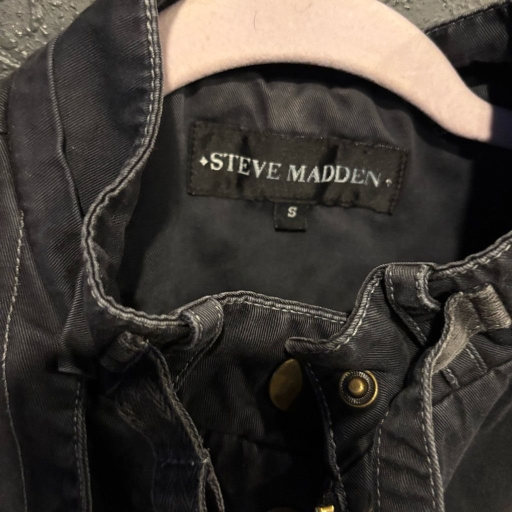 Steve Madden Steve Madden Gray Women's Jean Jacket Size XS / US 0-2 / IT 36-38 - 4 Thumbnail